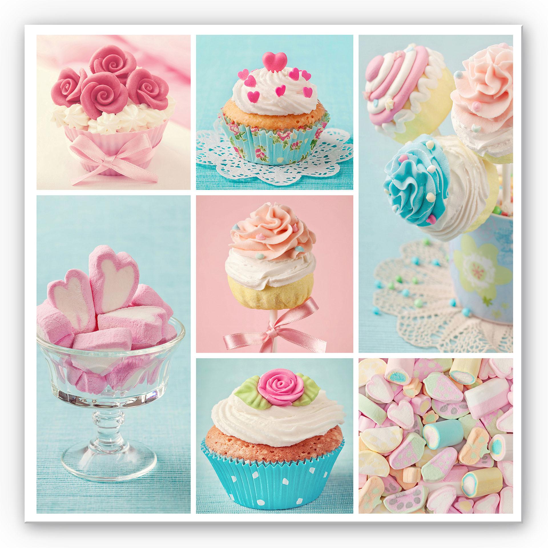 Tableau Forex - Cupcake collage - carré