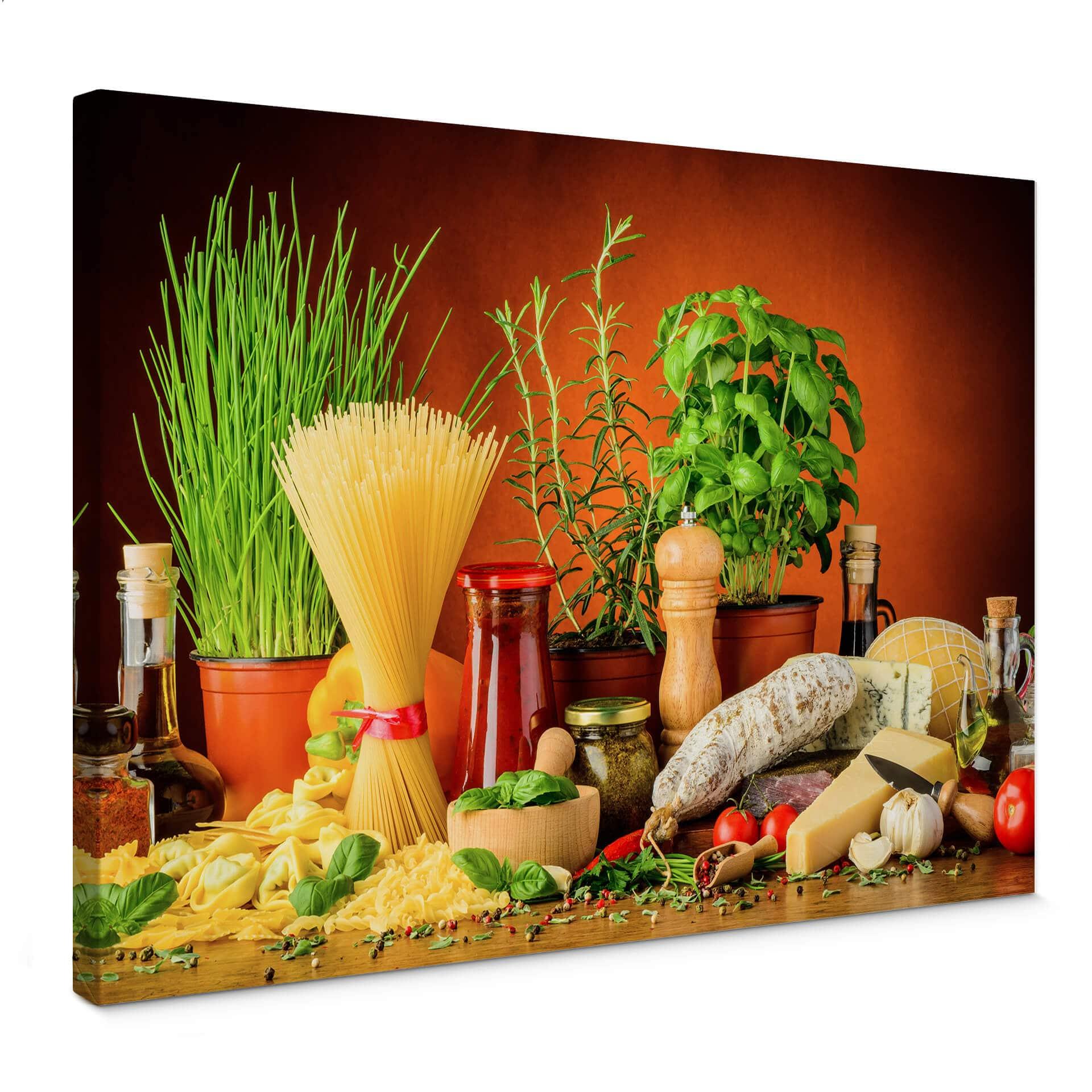 Cuadro lienzo Cocina italiana