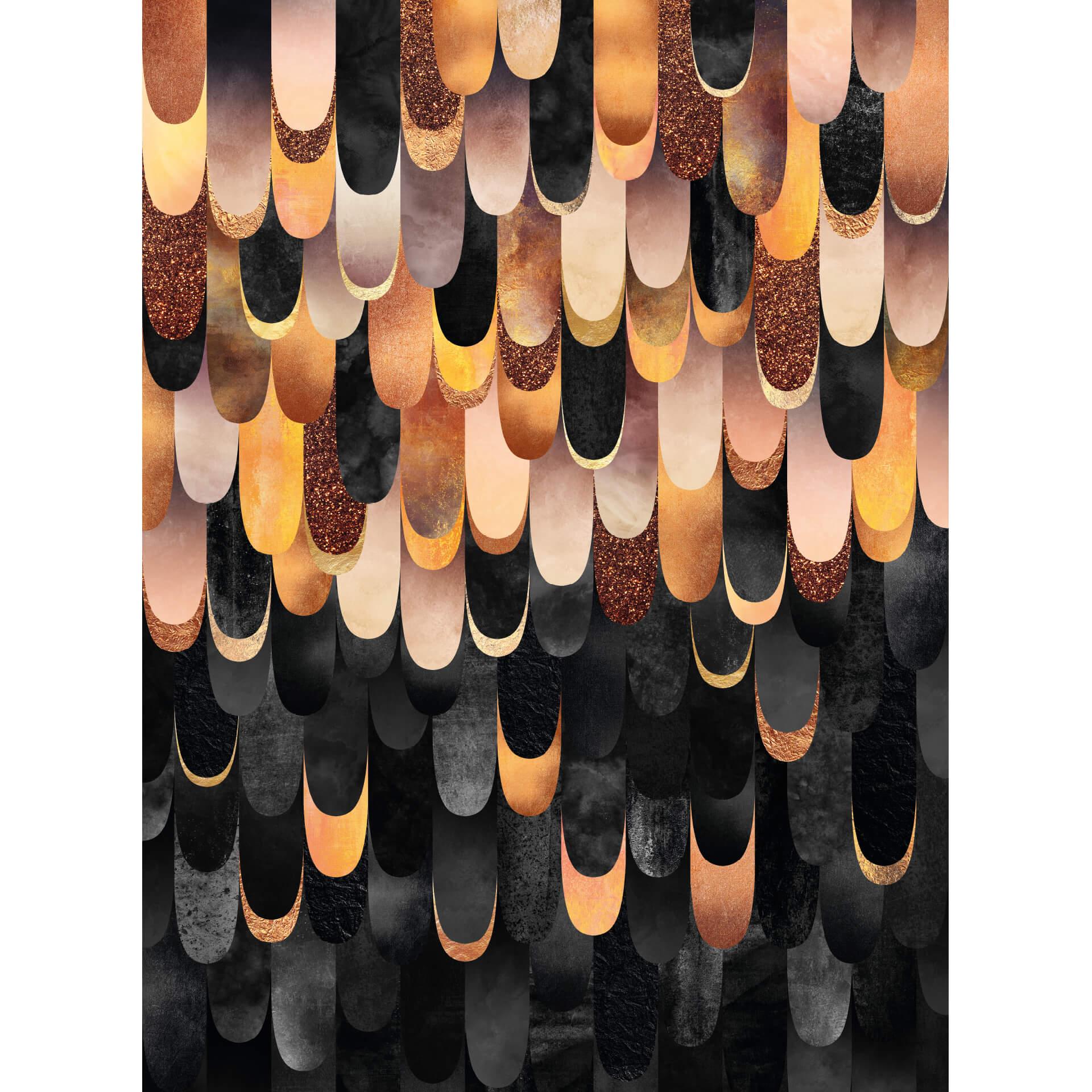 Fotobehang Fredriksson - Copper Feathers