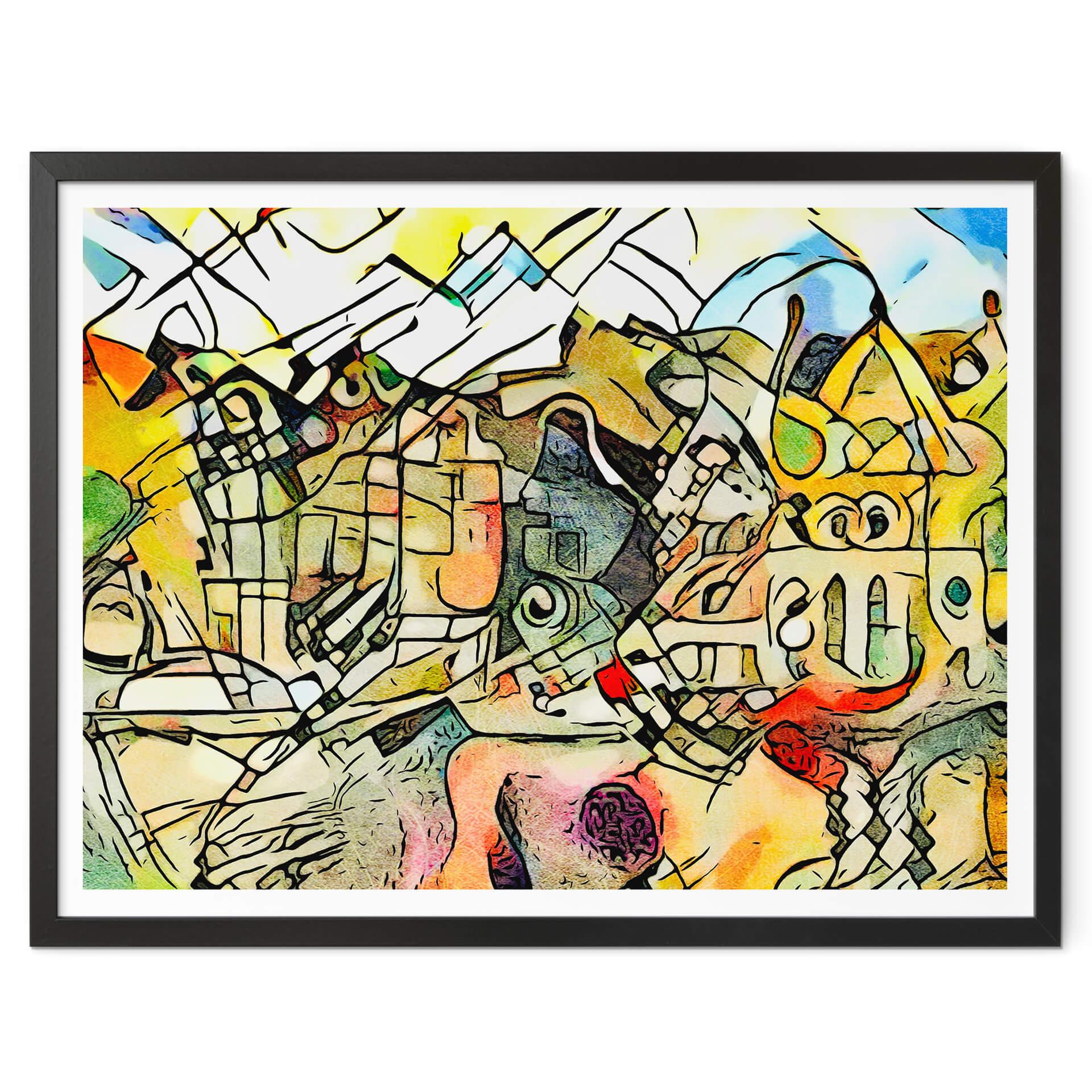 Poster Zamart - Kandinsky möter Amsterdam