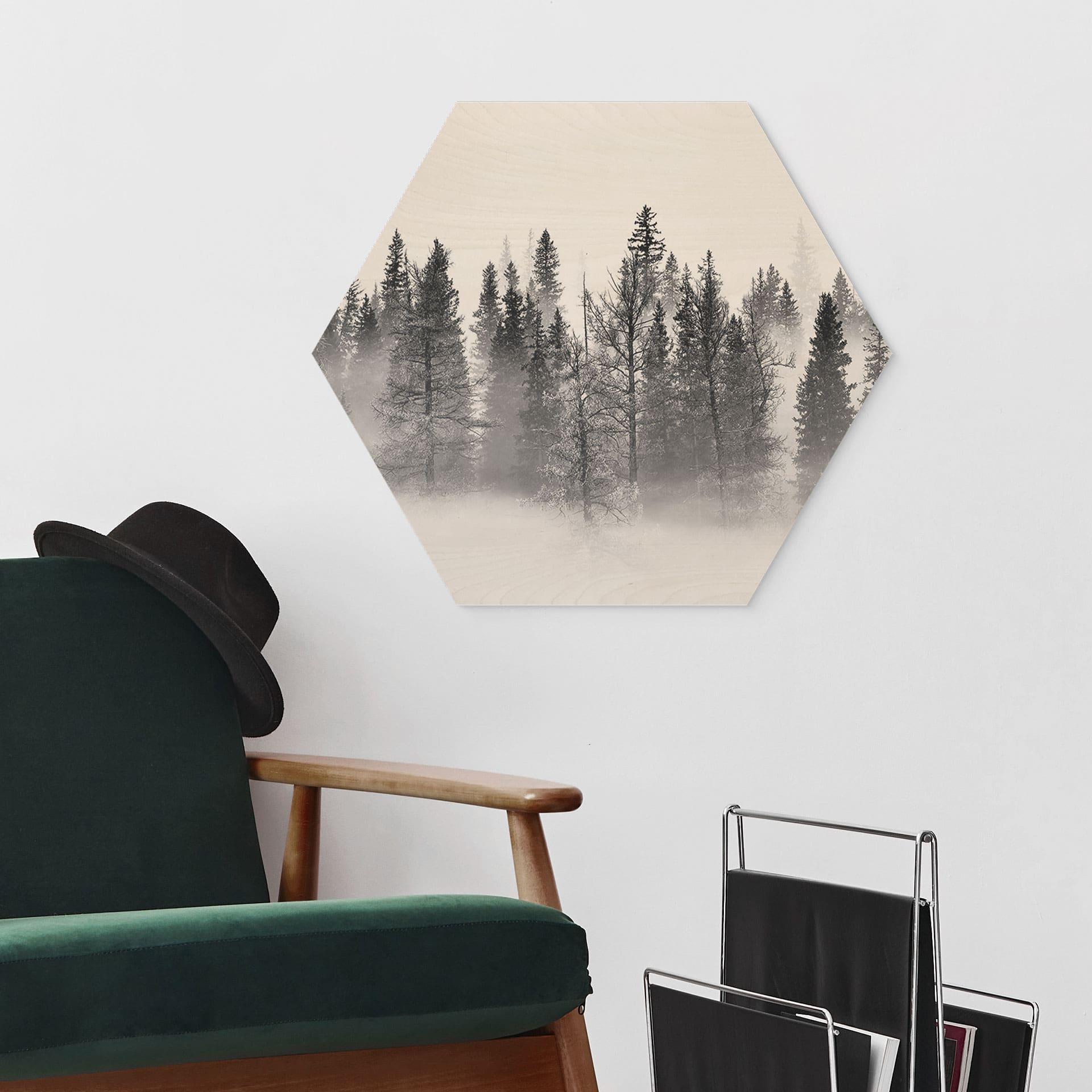 Sekskantet træ Xu - Foggy Forest