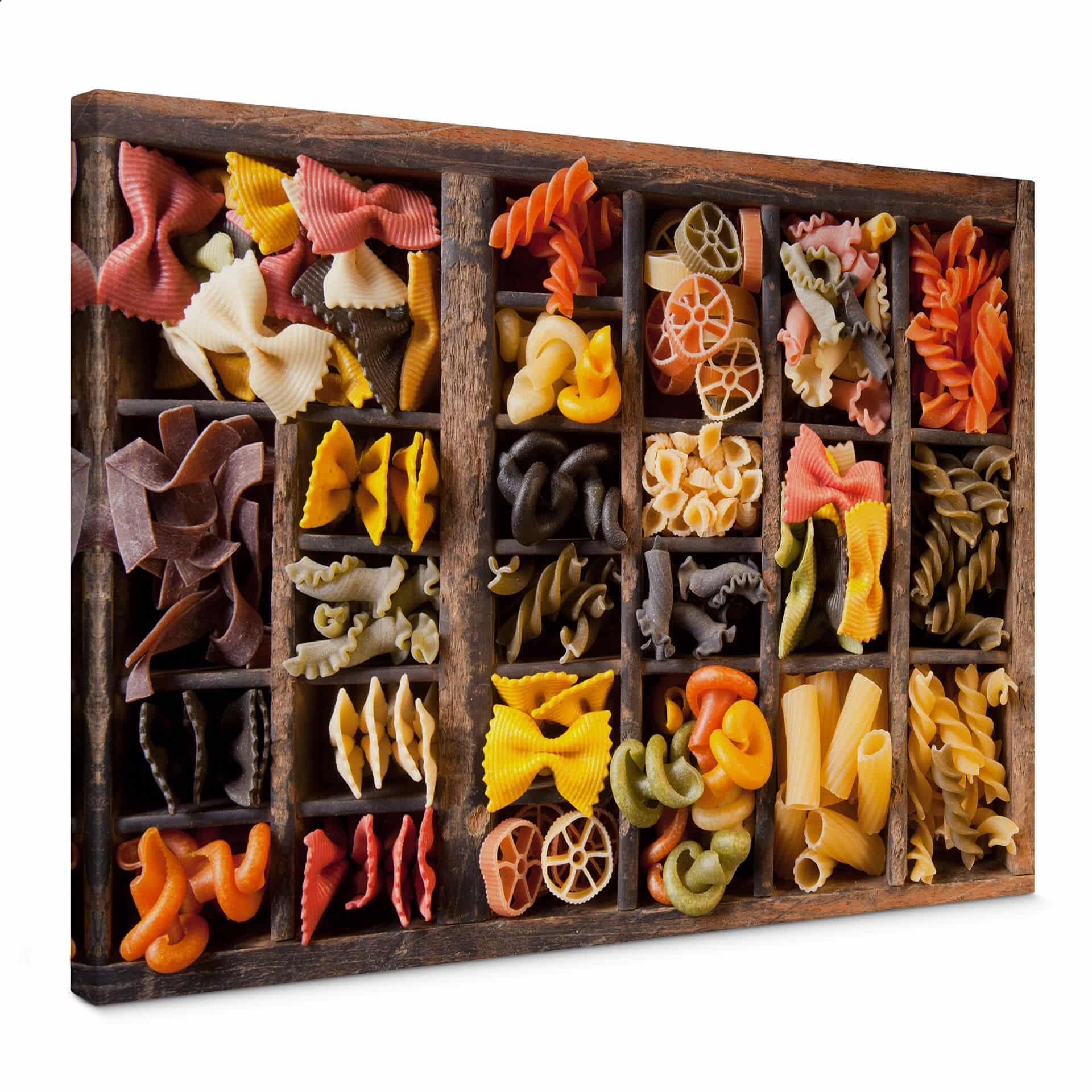 Lienzo Colección de fideos