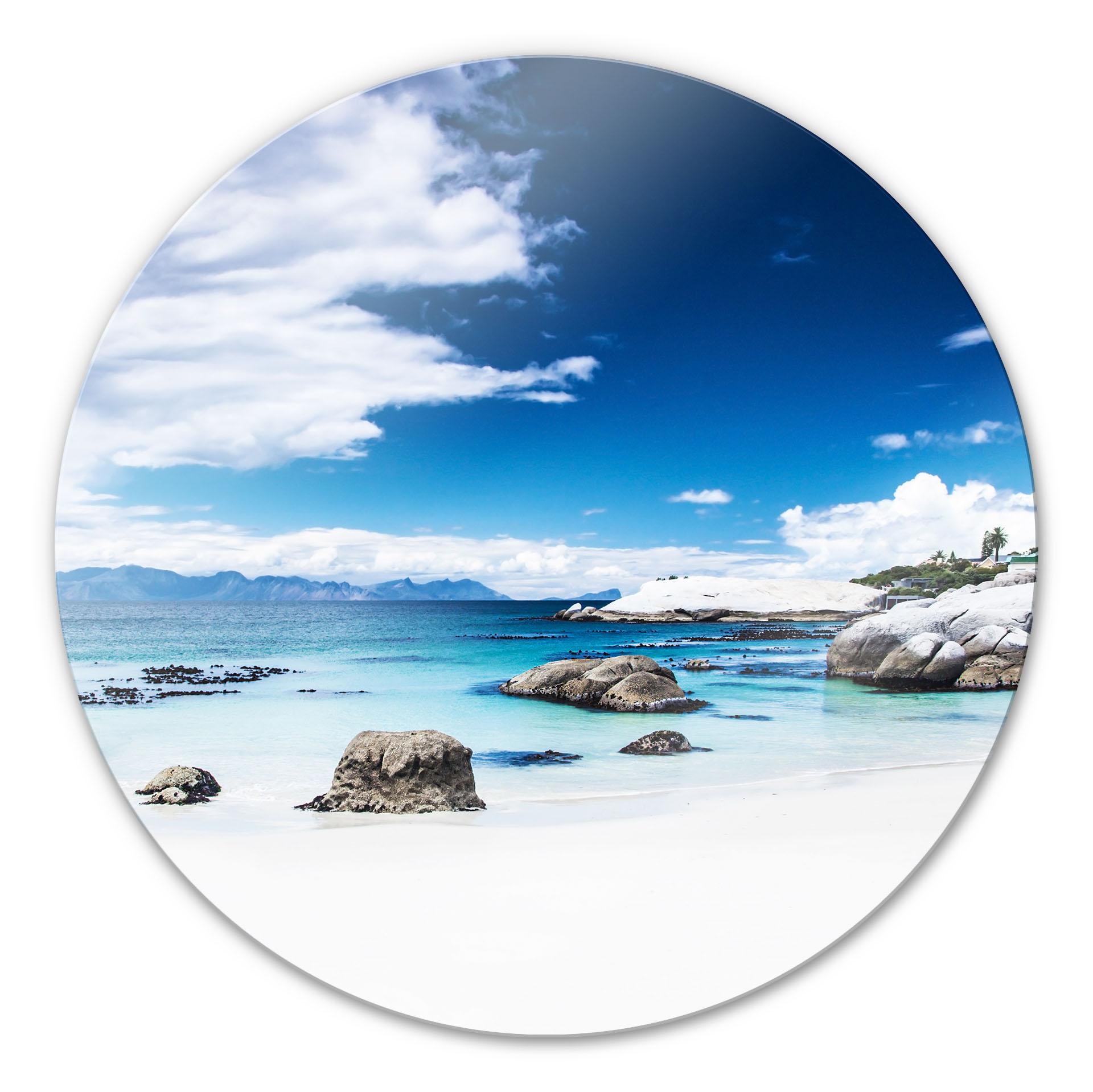 Tableau en verre - Western Cape - rond