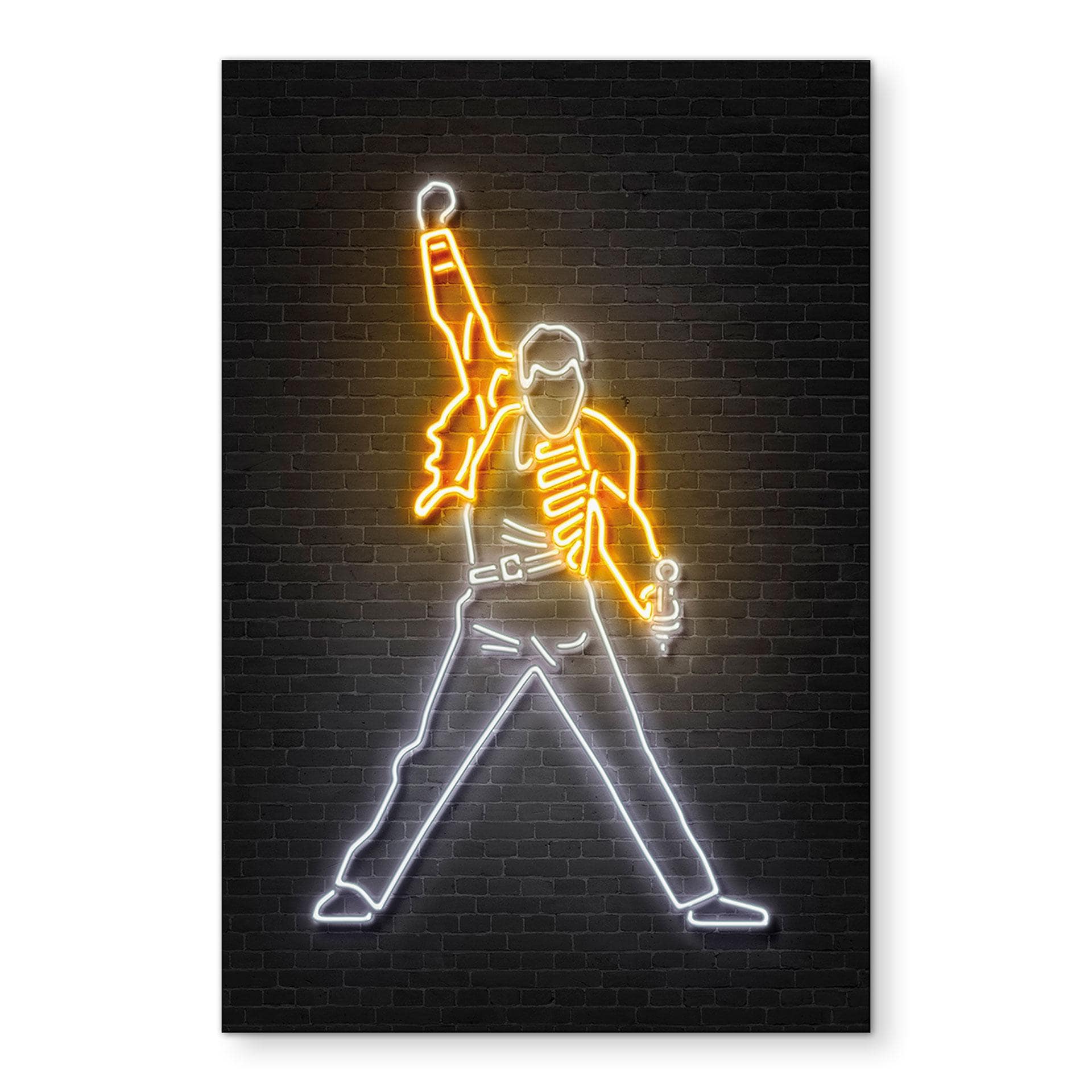 Billede af Freddy Mercury - Mielu – print på aluminium (Alu-Dibond)