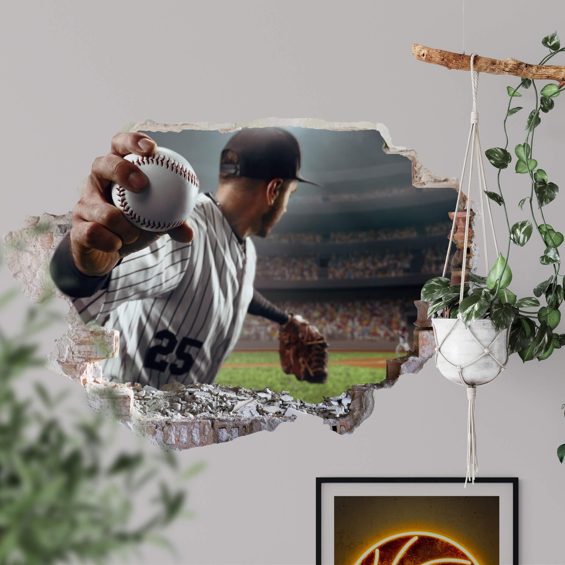 Adesivo 3D - Baseball