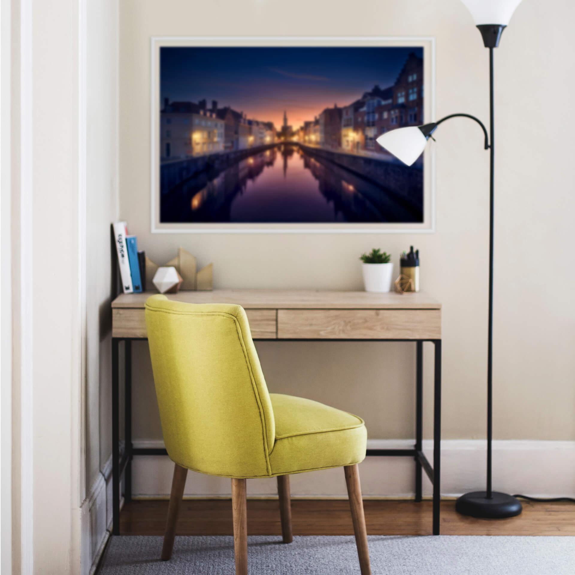 Wallprint García - Sunset in Brugge