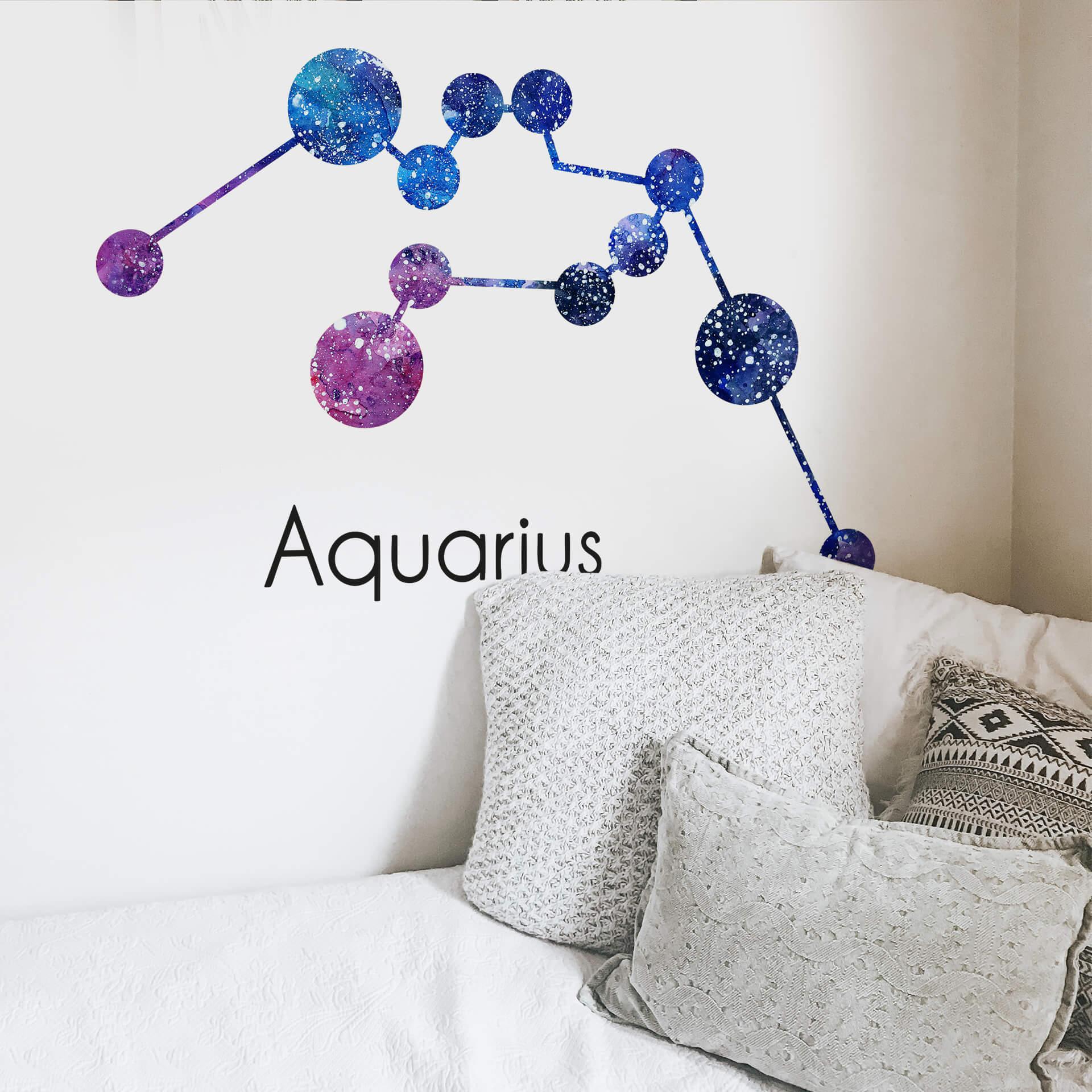 Adesivo murale zodiaco Aquarius - Acquario