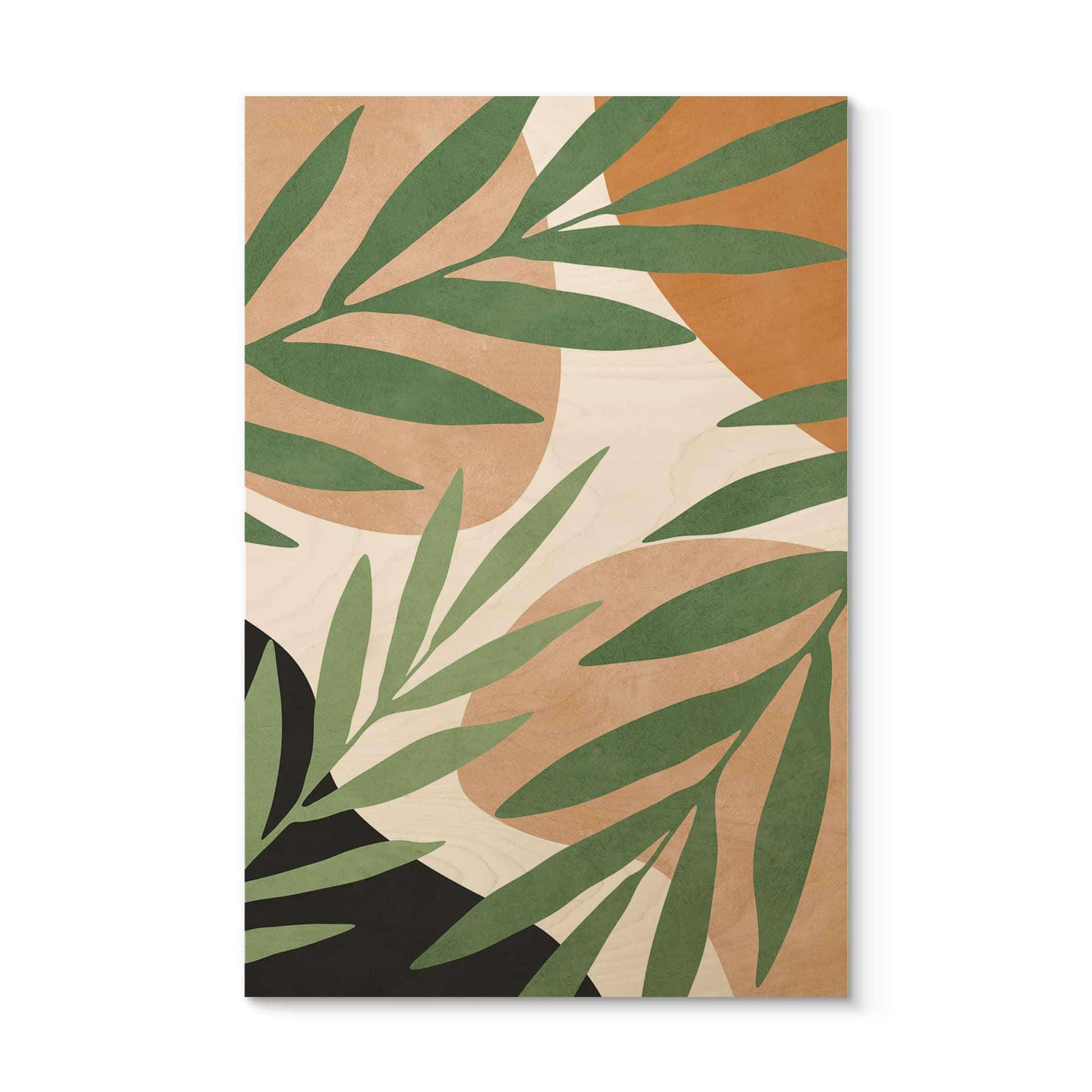 Billede af træ Abstrakte grene i tropisk look | Botanisk illustration - Costa