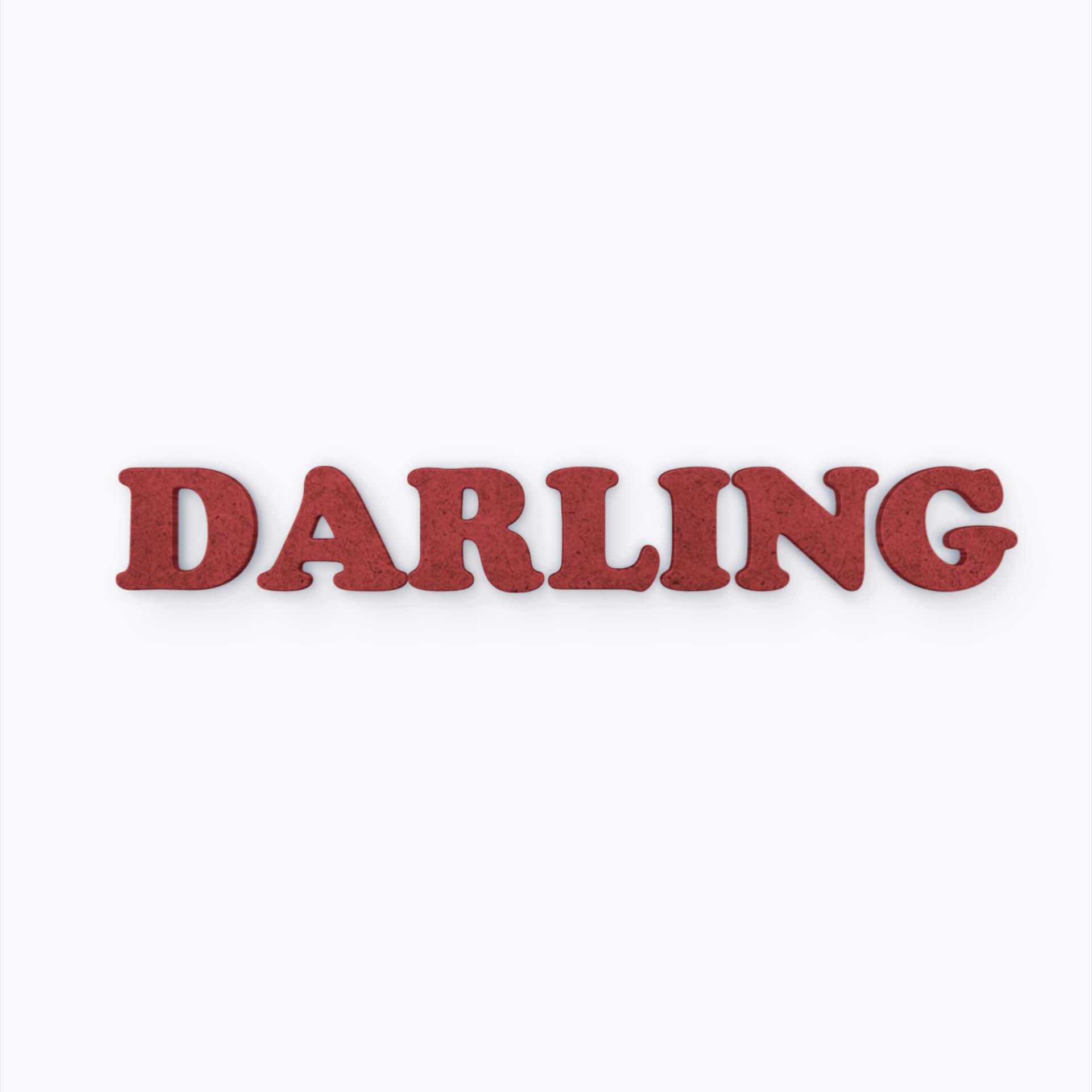 MDF-Letters Darling
