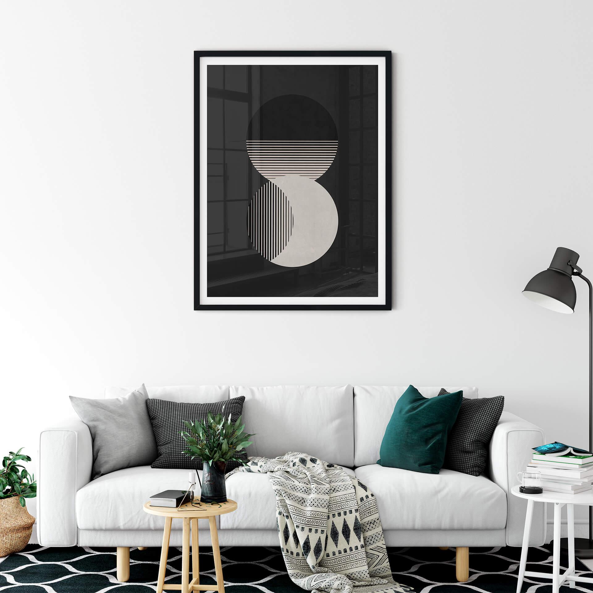 Plakat Orara Studio - Måne og sol