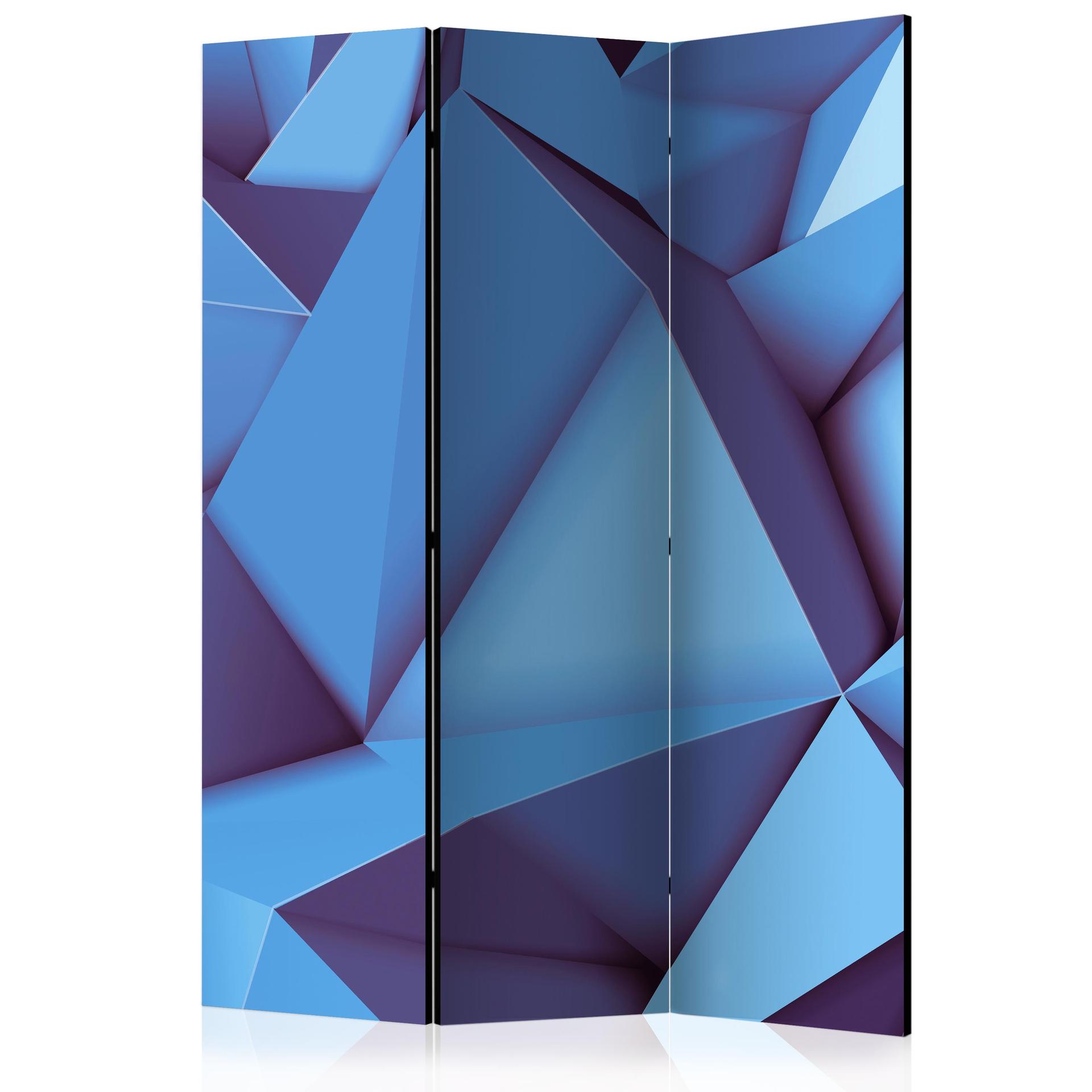 Skærmvæg - Royal blue, 3-delt