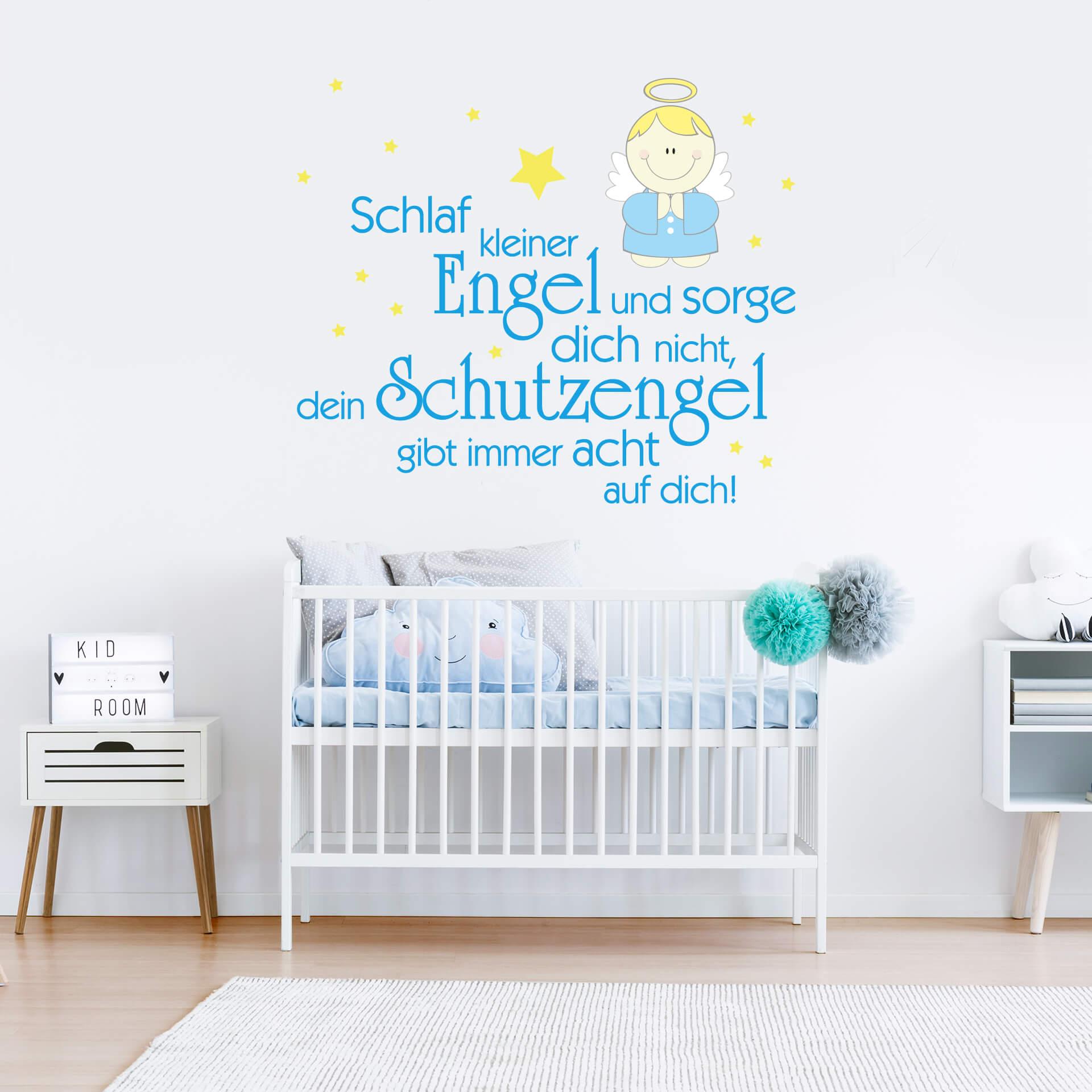 Wandtattoo Schlaf kleiner Engel und sorge dich nicht