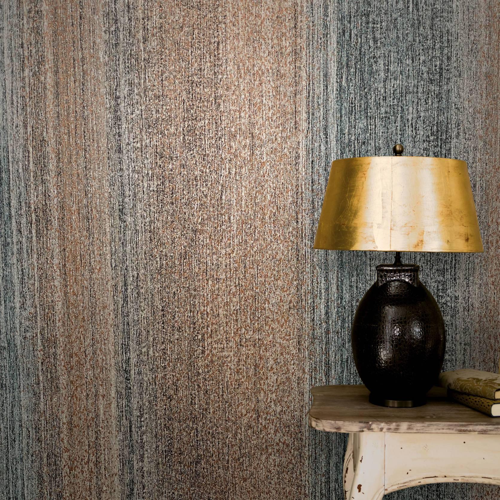 Vinyltapet, fleecetapet vintage deluxe kobber, antracit