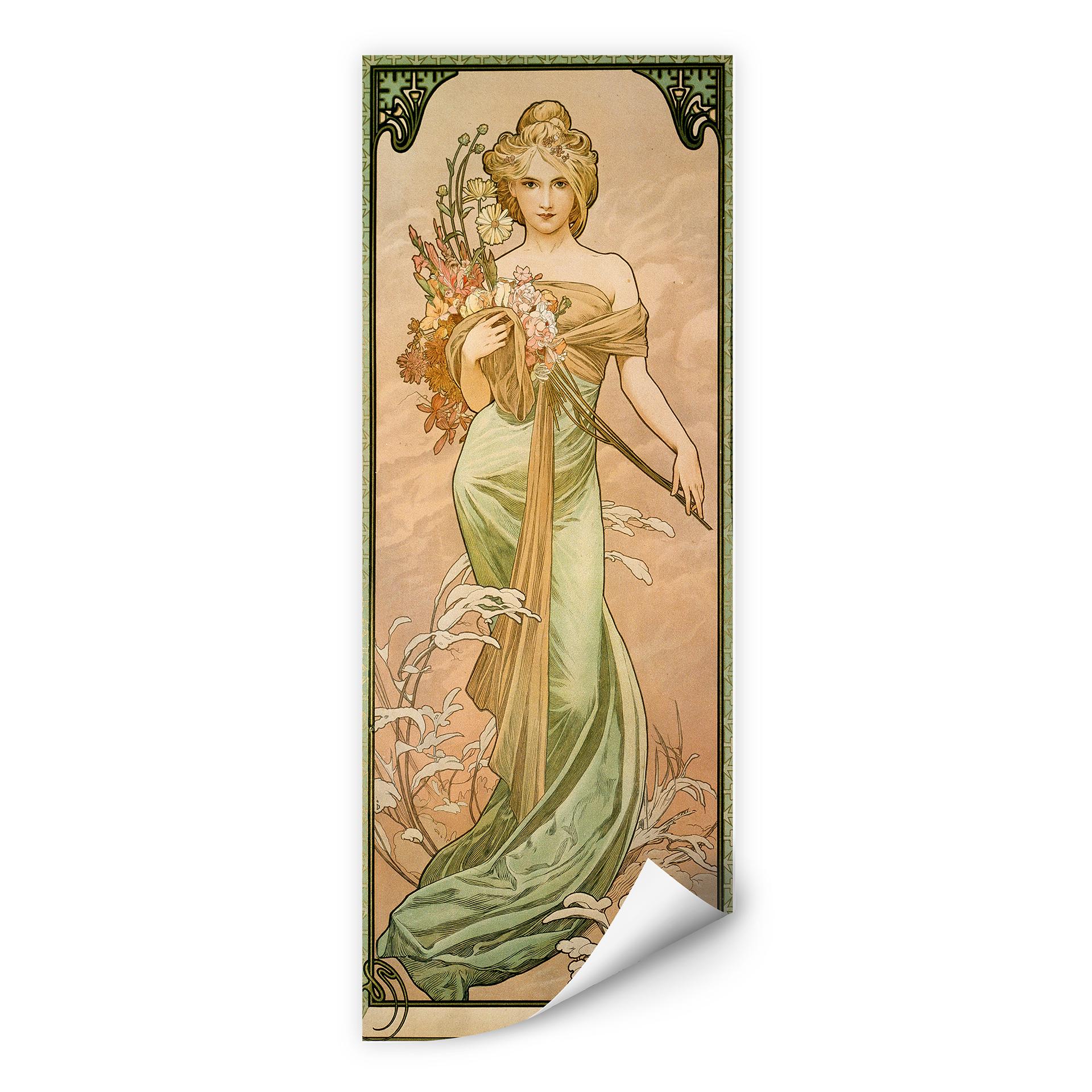 Wallprint Mucha - Jahreszeiten: Der Frühling