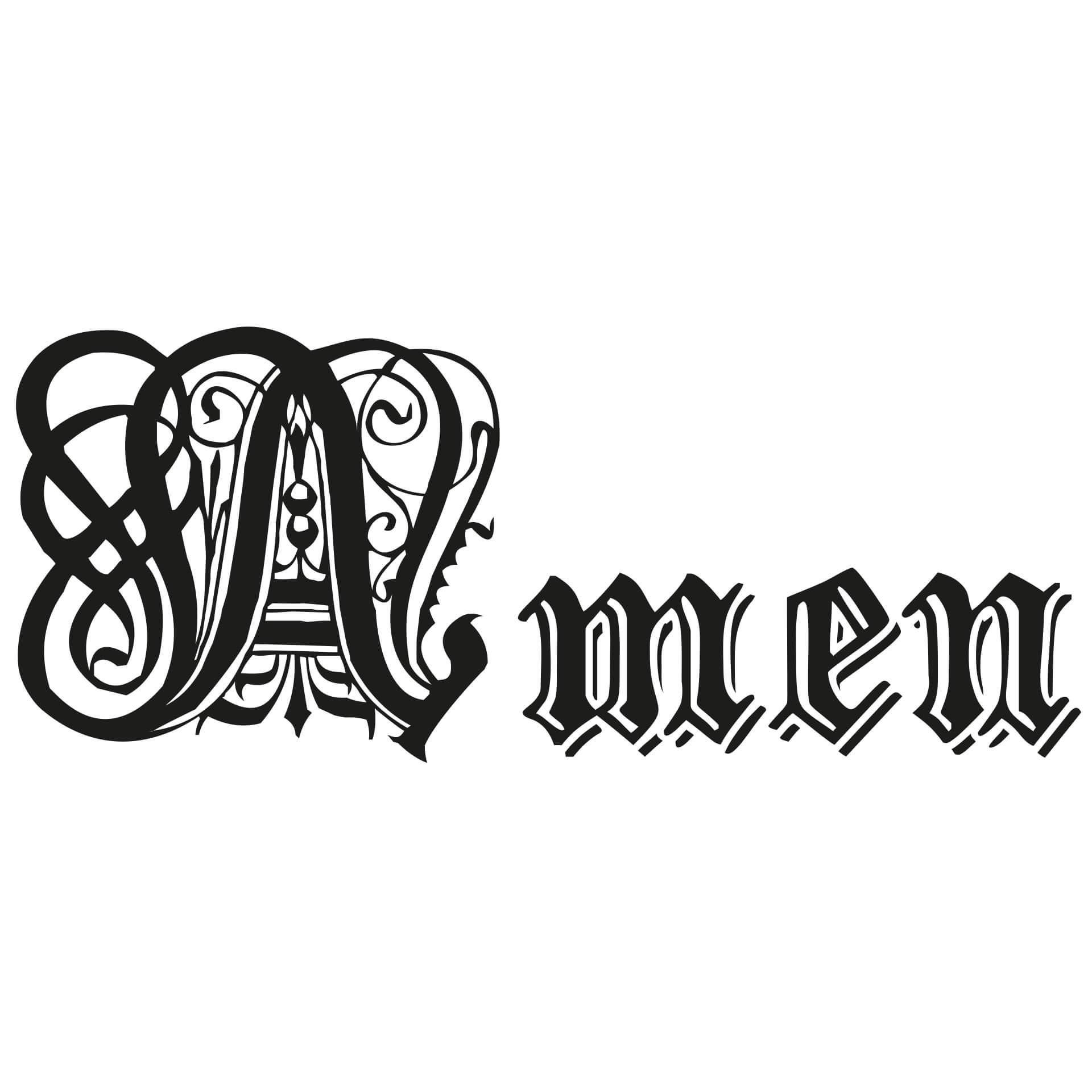 Adesivo murale - Amen