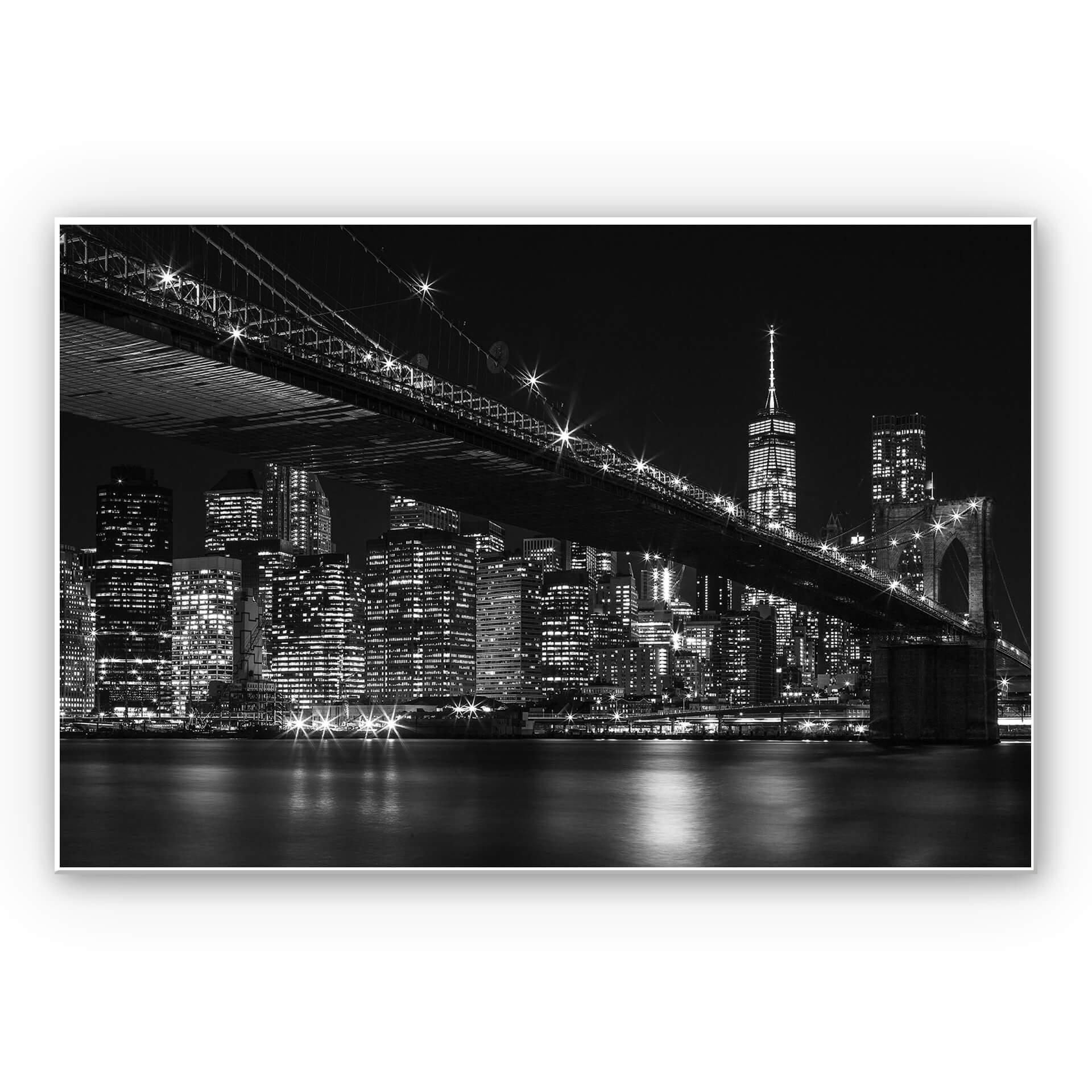 Wandbild New York bei Nacht