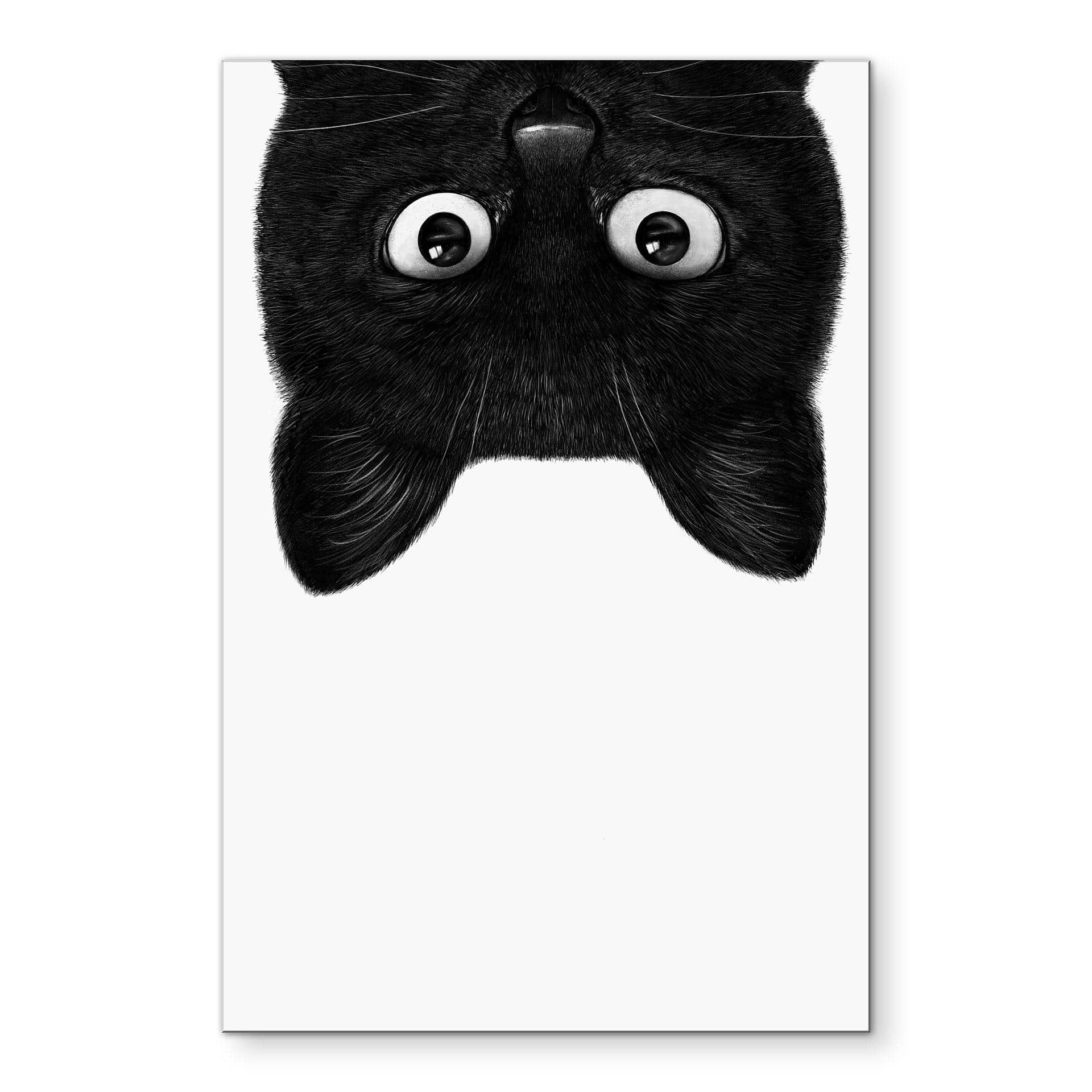 Tableaux Chat noir à l'envers - Korenkova