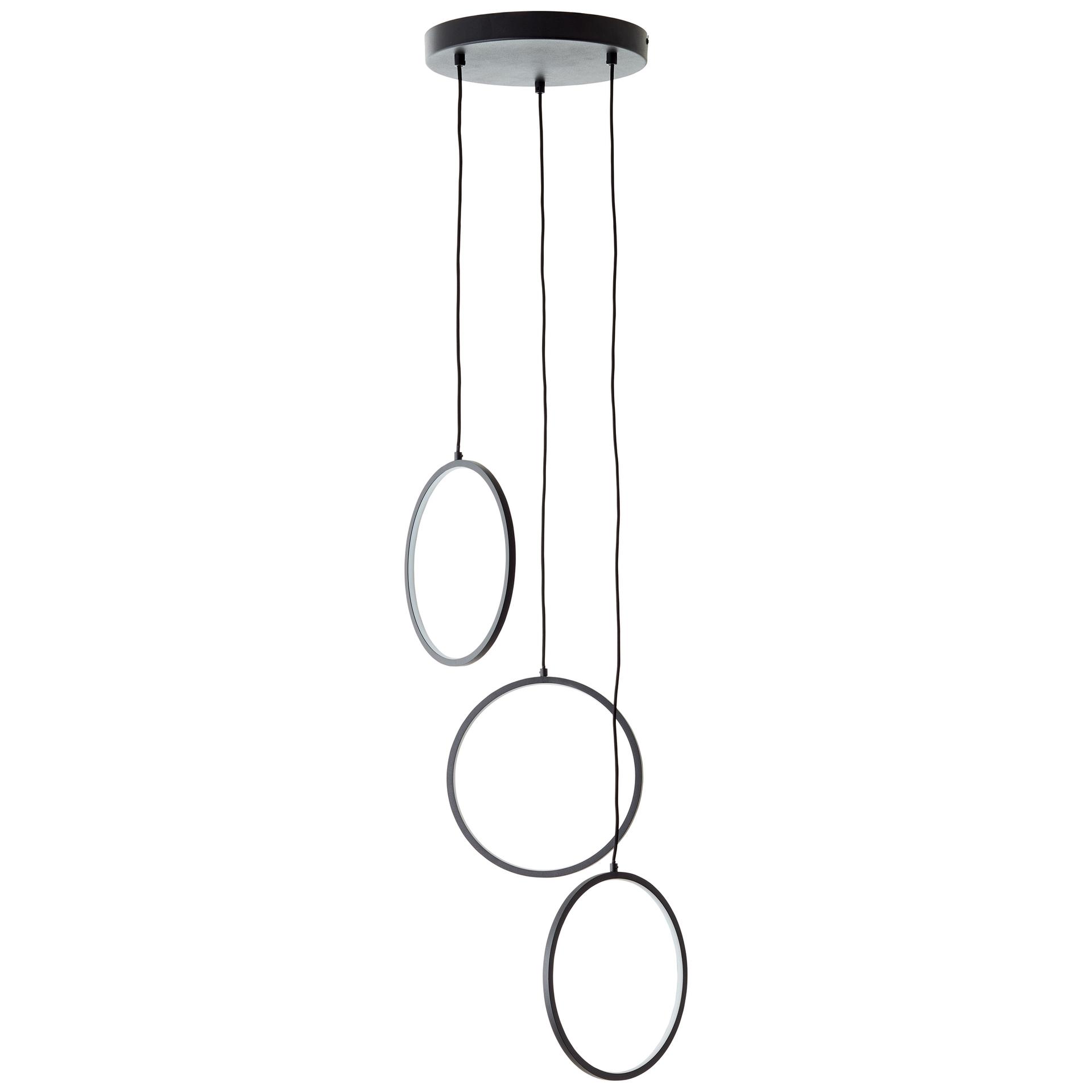 Pendelleuchte Elea, schwarz, 150 x 44,9 cm, Metall Lampe