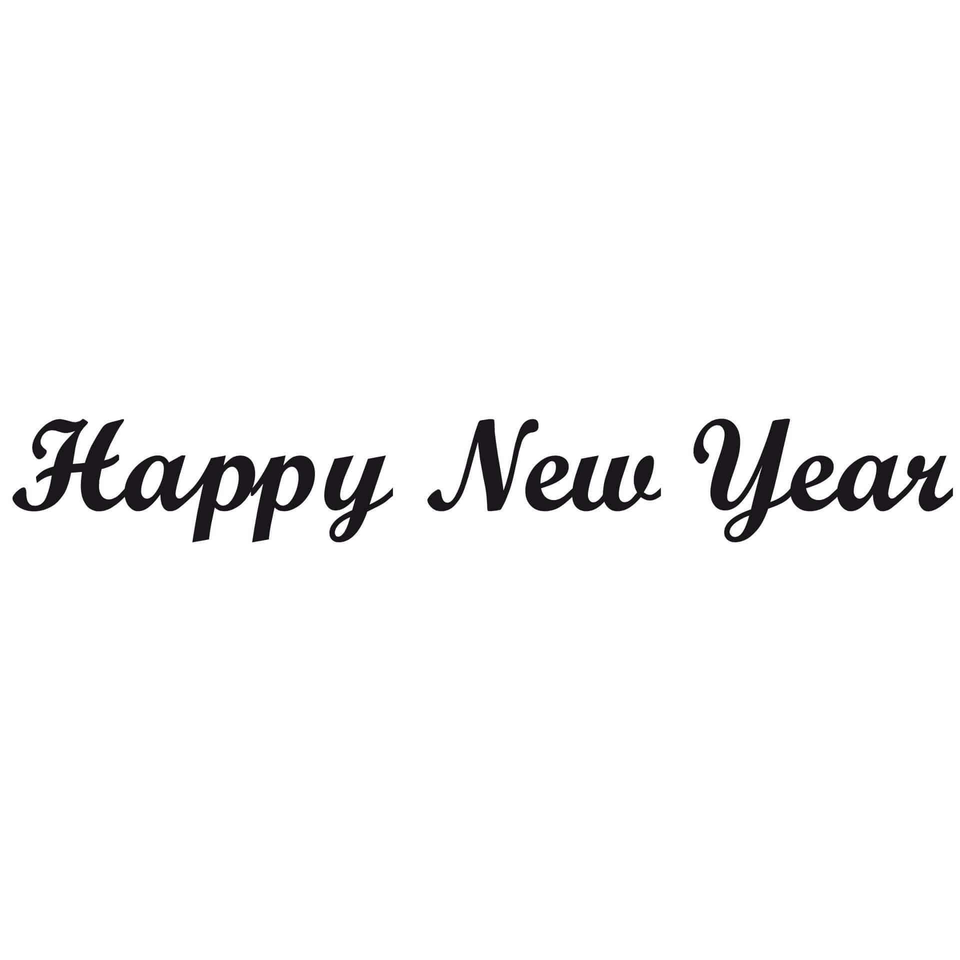 Muursticker Happy New Year