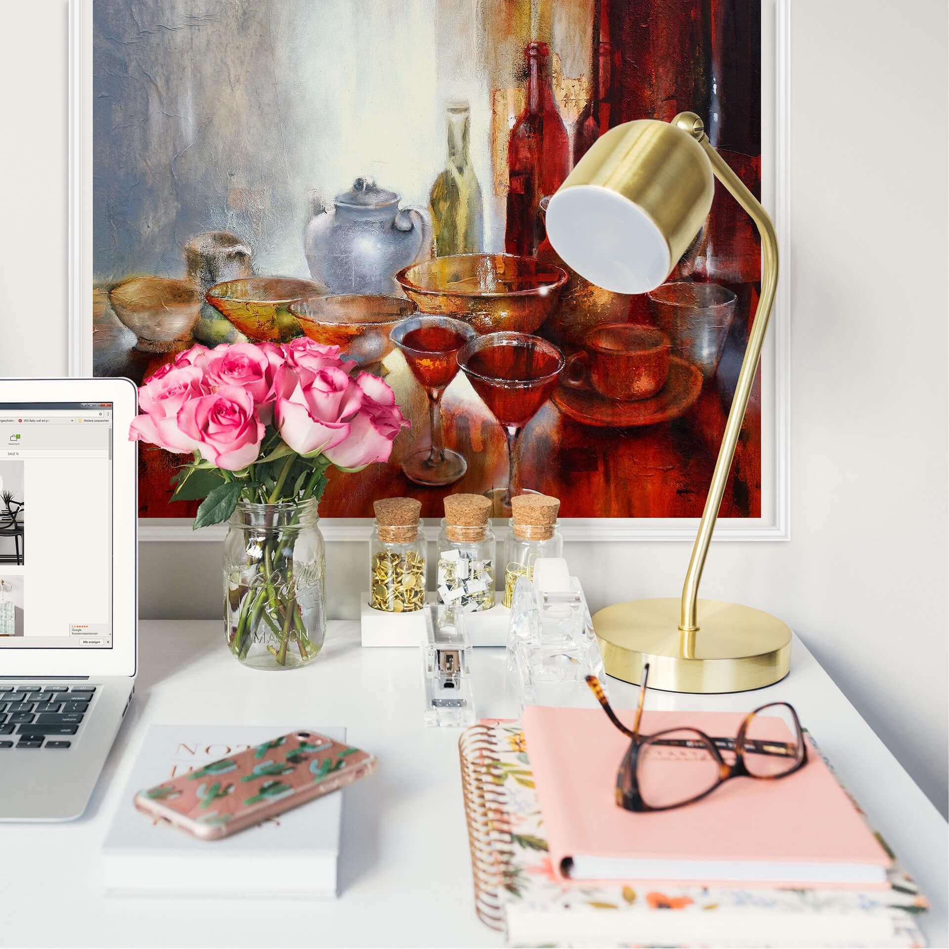 Wallprint Schmucker - Stillleben mit Teekanne