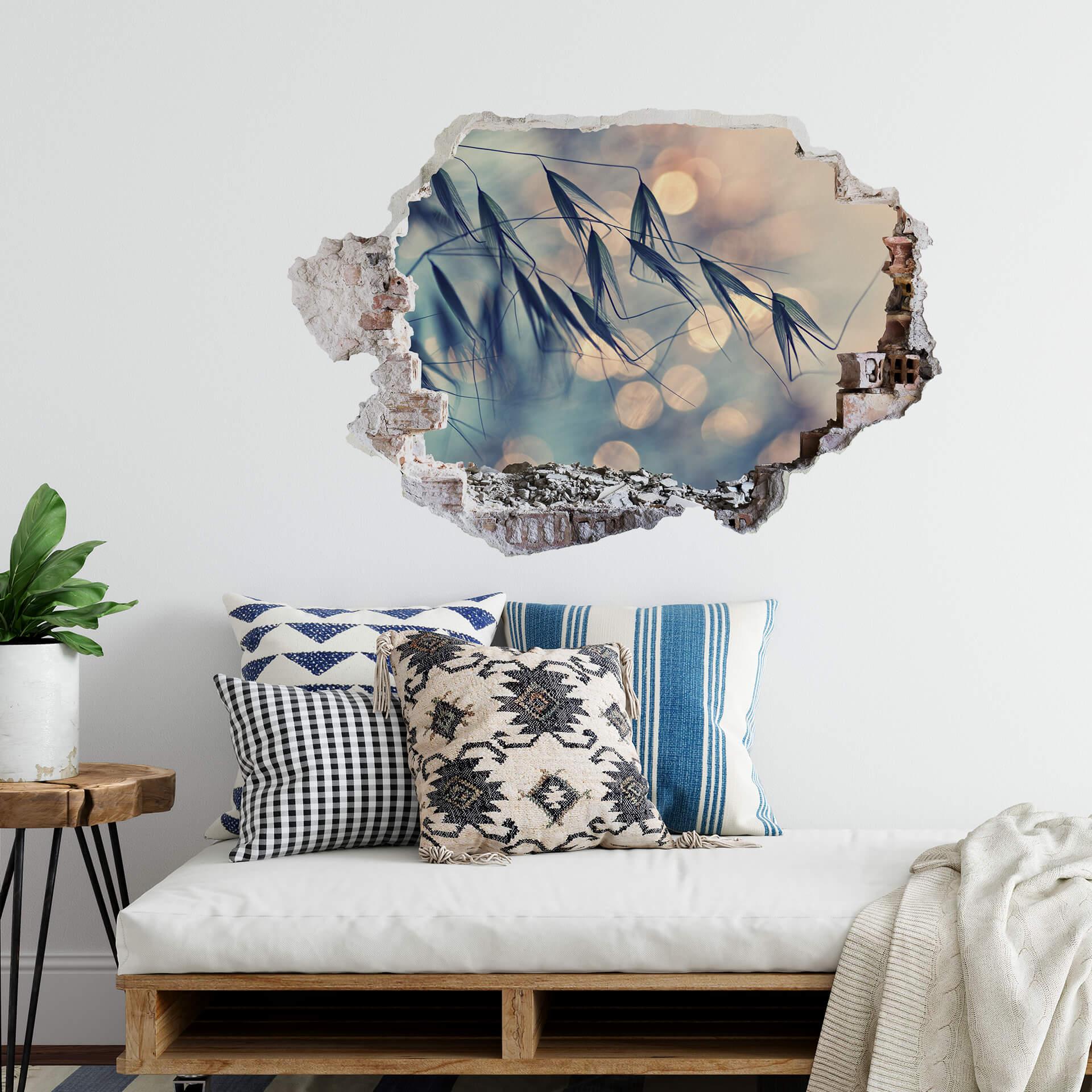 3D Wallsticker Lazarov - Græs i skumringen