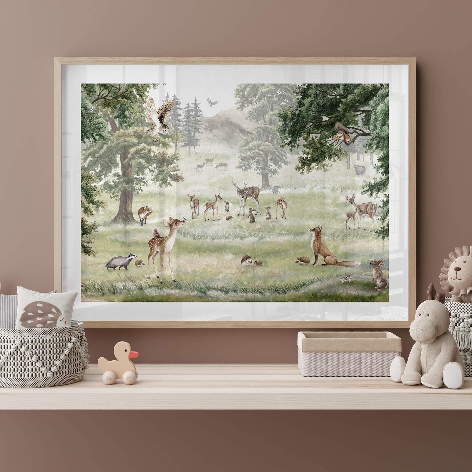 Kinderposter Kikki Belle - Waldspaß
