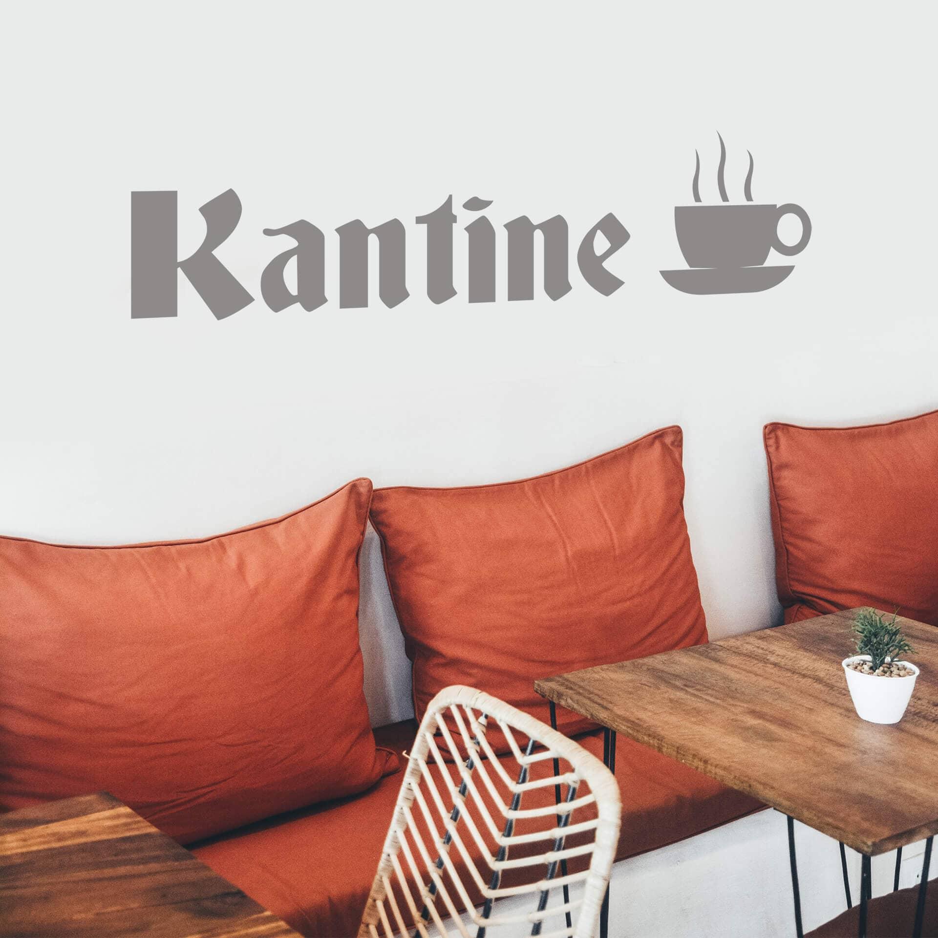 Wandtattoo Kantine