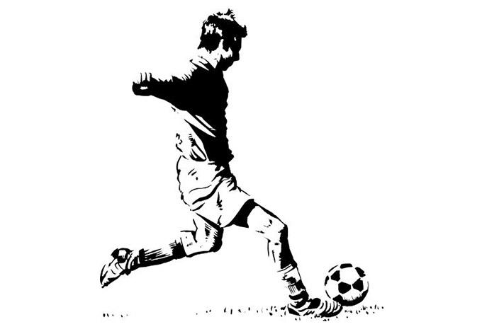 Wandtattoo Fussballer 2