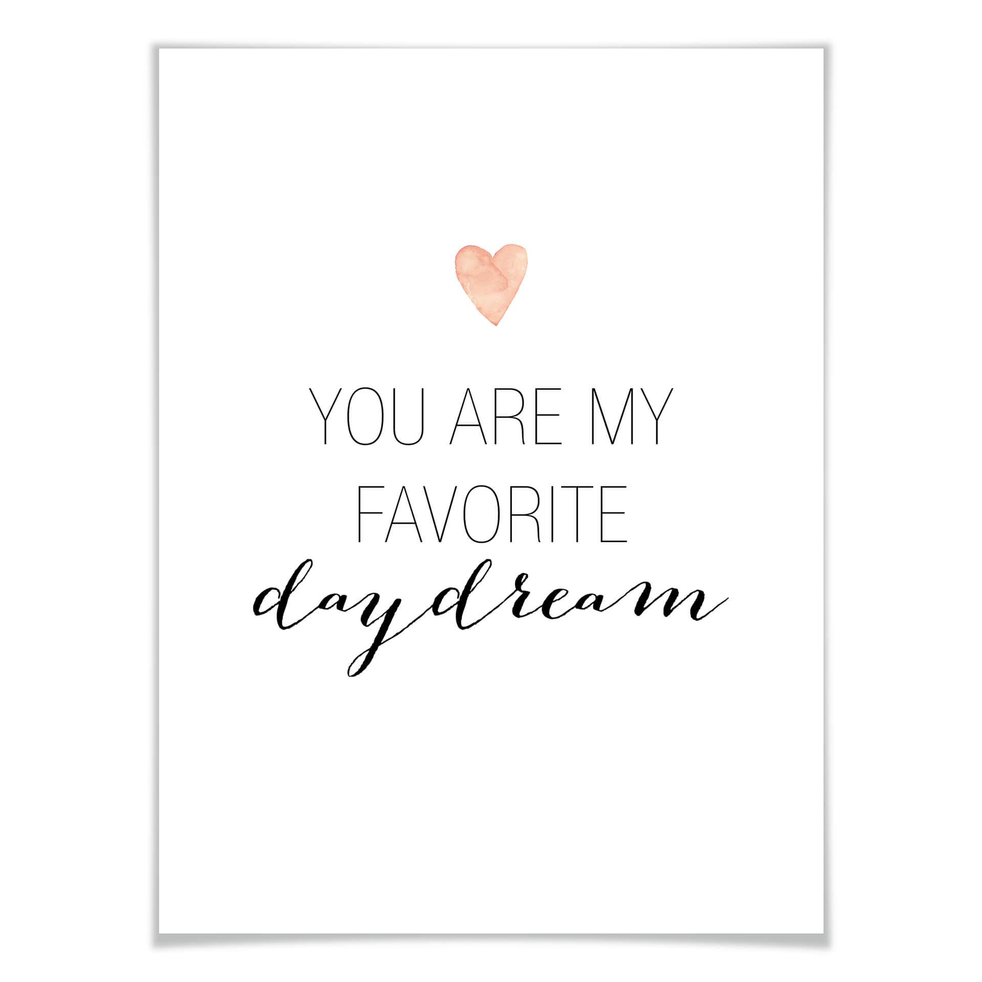 Plakat - Confetti & Cream - You are my favorite daydream