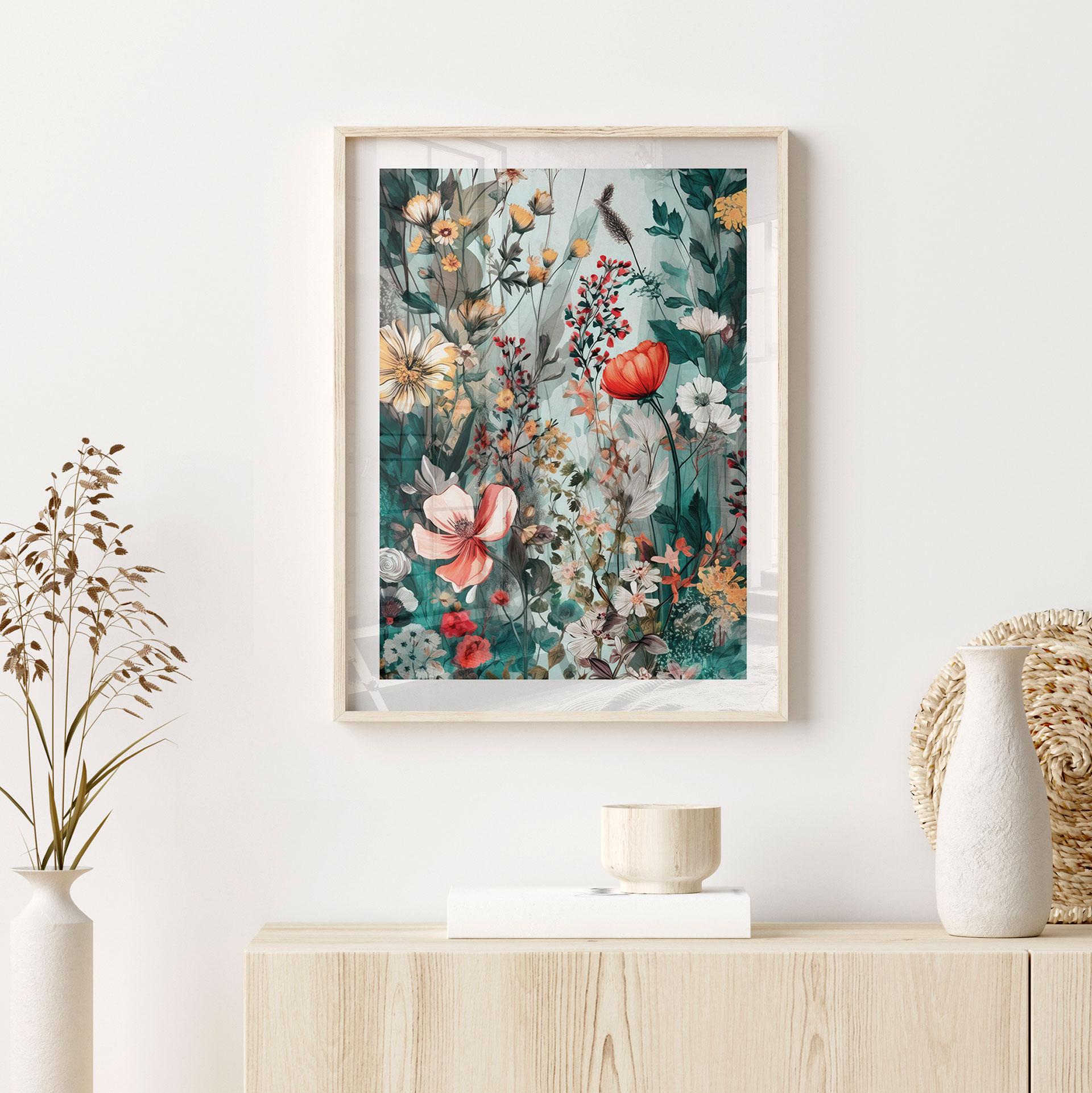Plakat Forårseng med blomster - Jaszke