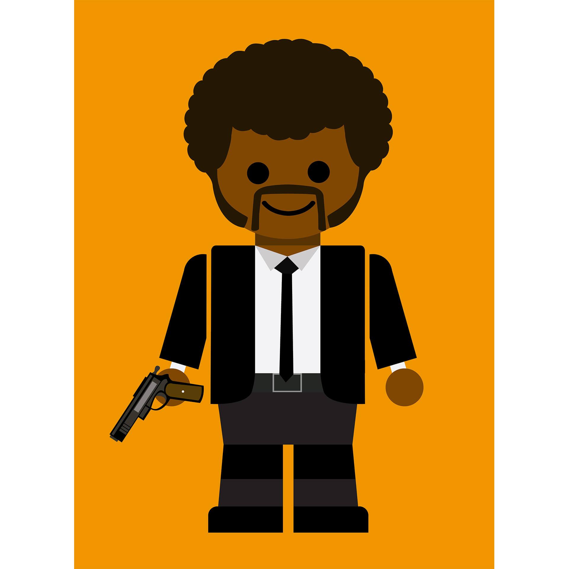 Fotobehang Gomes - Pulp Fiction - Jules Winnfield