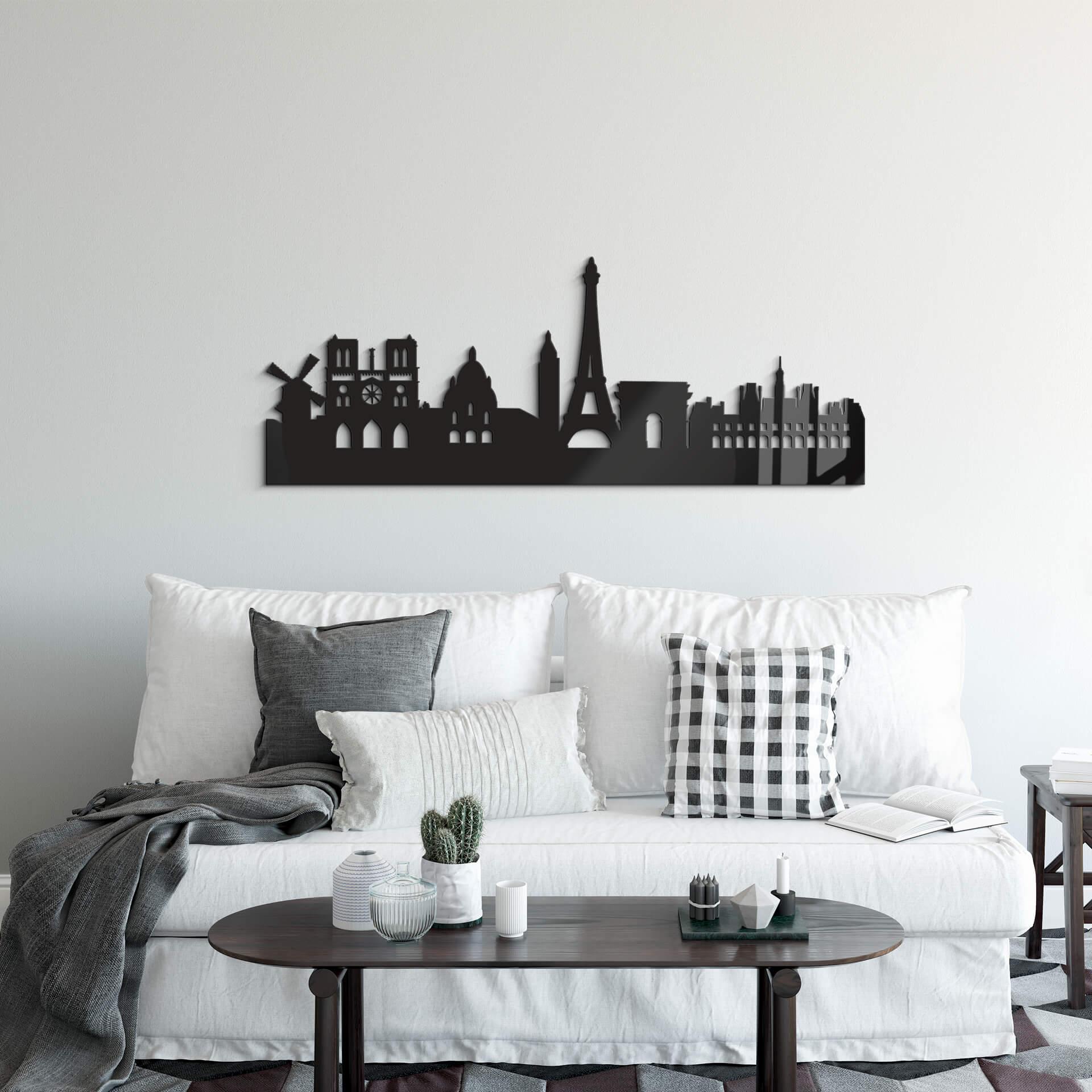 Decoración acrílica skyline París