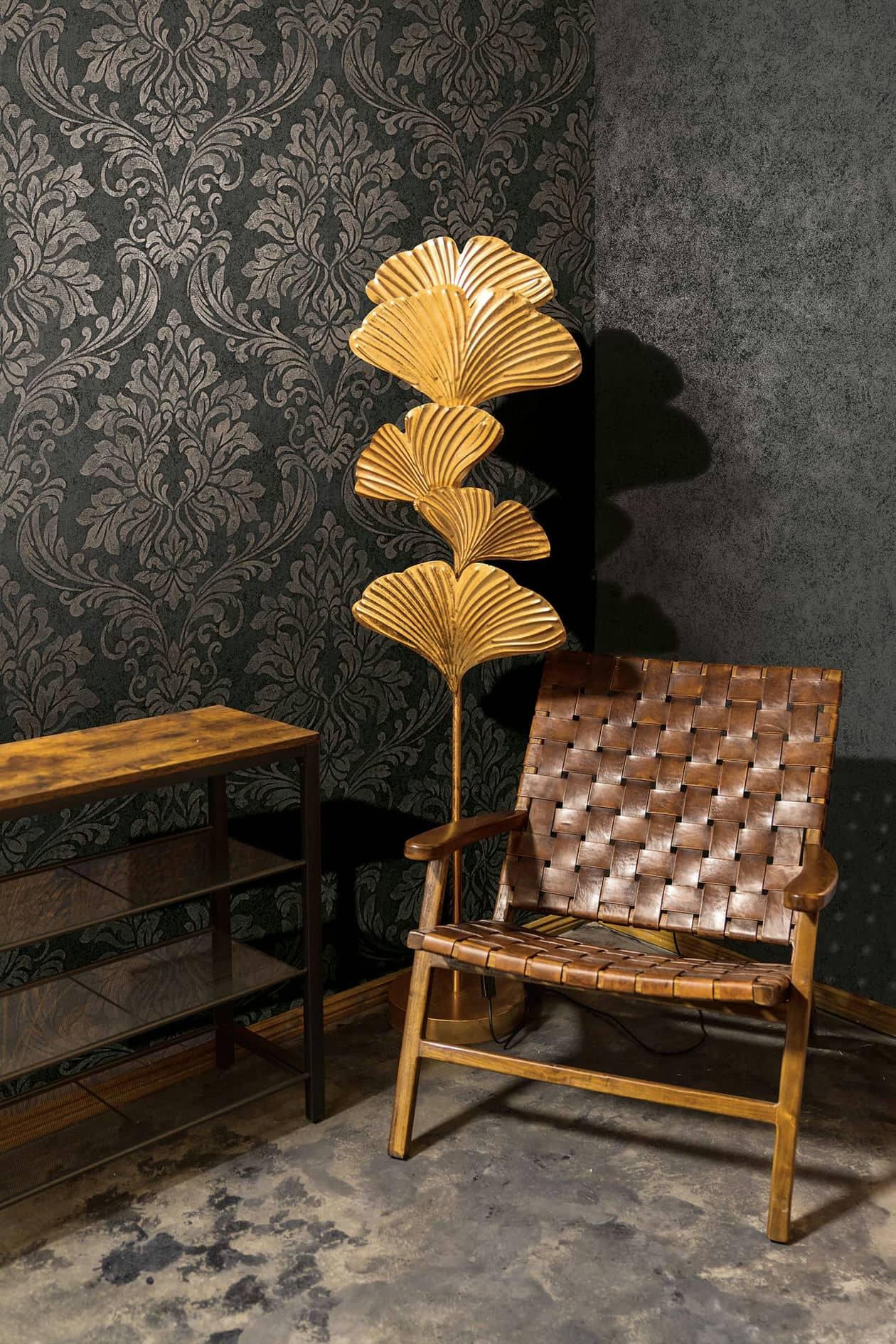 vliesbehang grijs ornament voor woonkamer slaapkamer kantoor marburg behang
