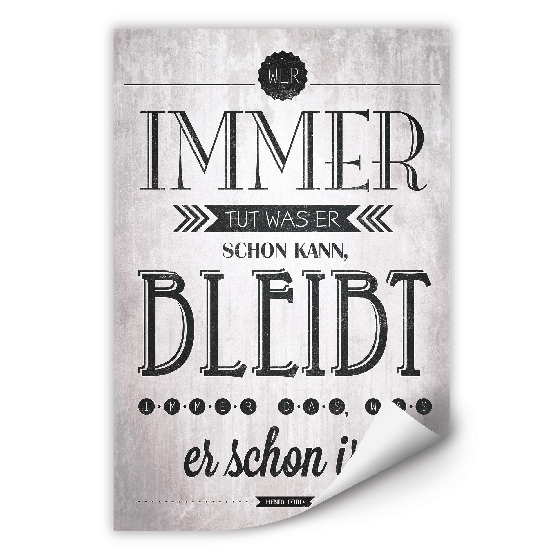 Wallprint W - Wer immer tut was er schon kann