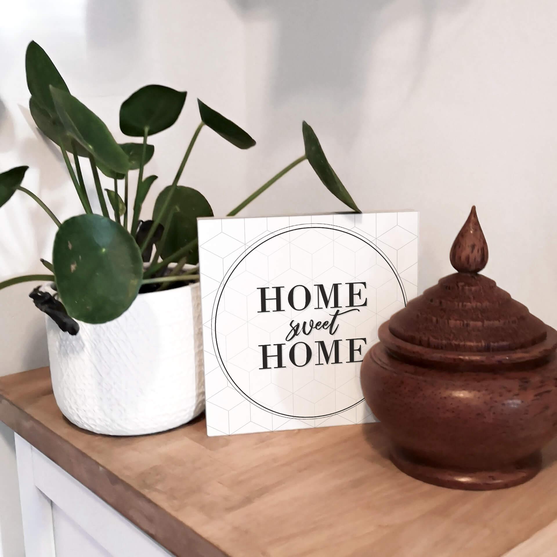 Houten Decoratieblok Home Sweet Home