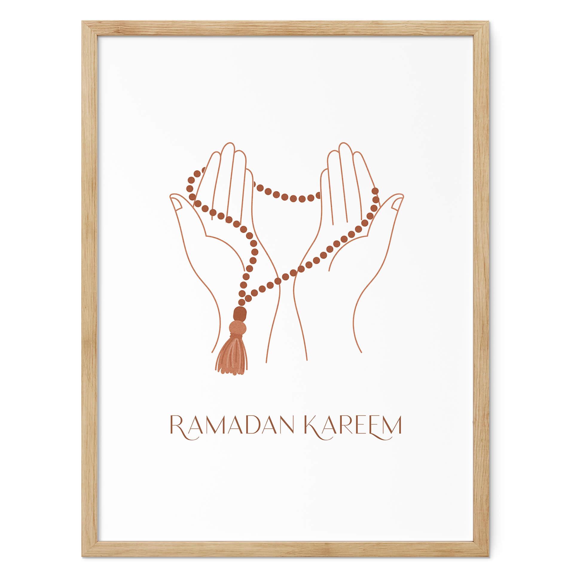 Poster Mains de Ramadan Kareem