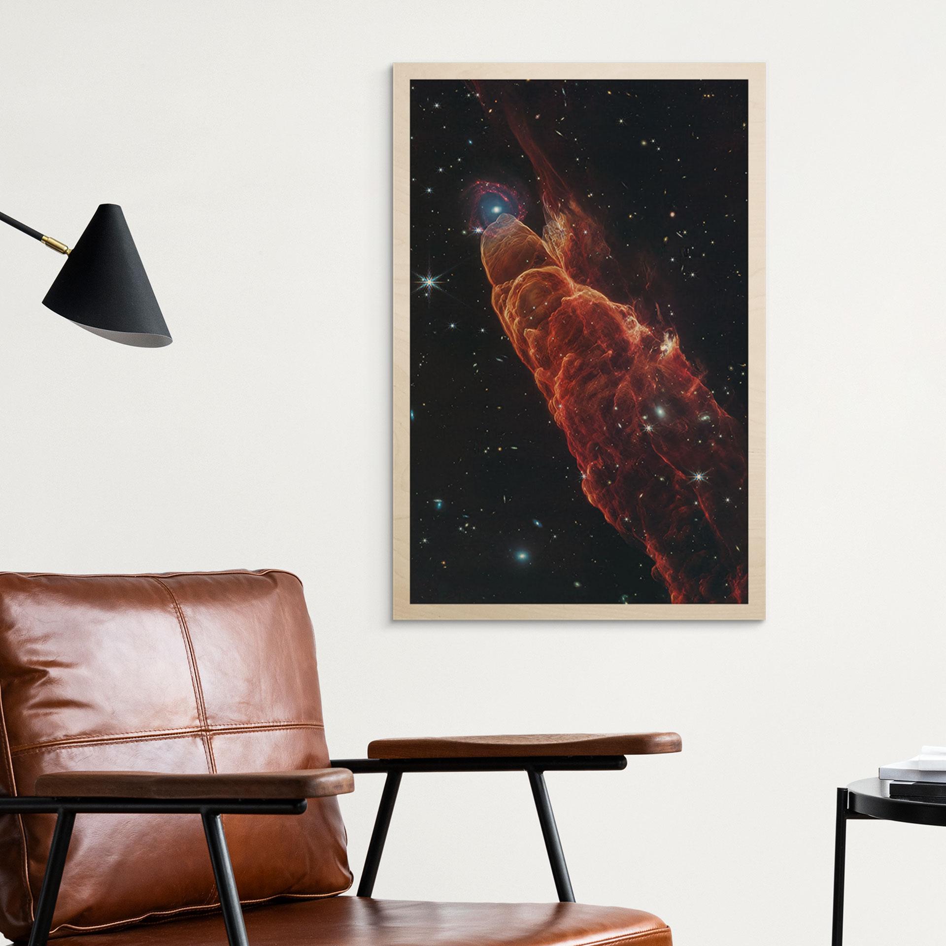 Billede af træ James Webb Telescope - Cosmic Hurricane Herbig Haro 49/50