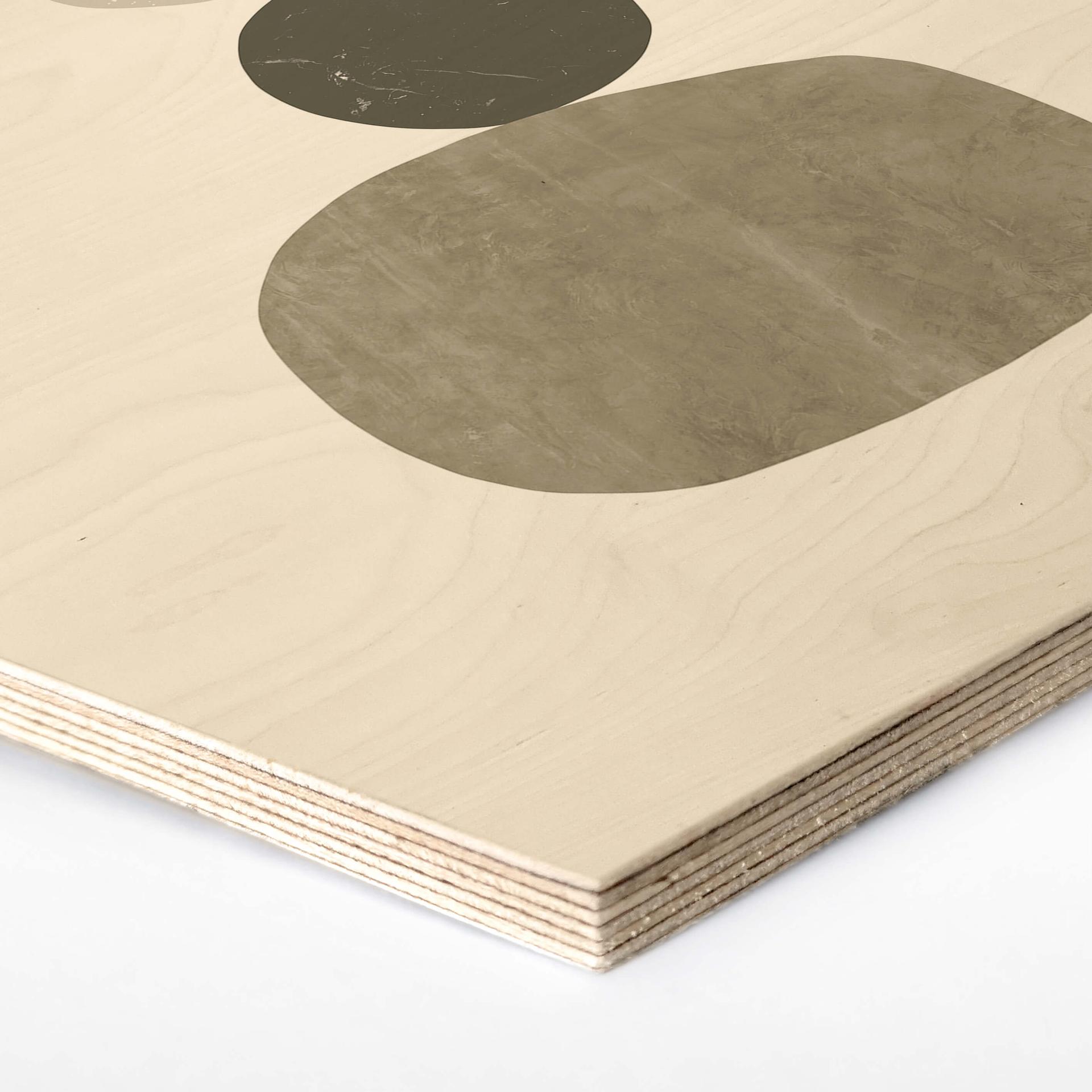 Hexagon - Holz Nouveauprints - Pebbles 1