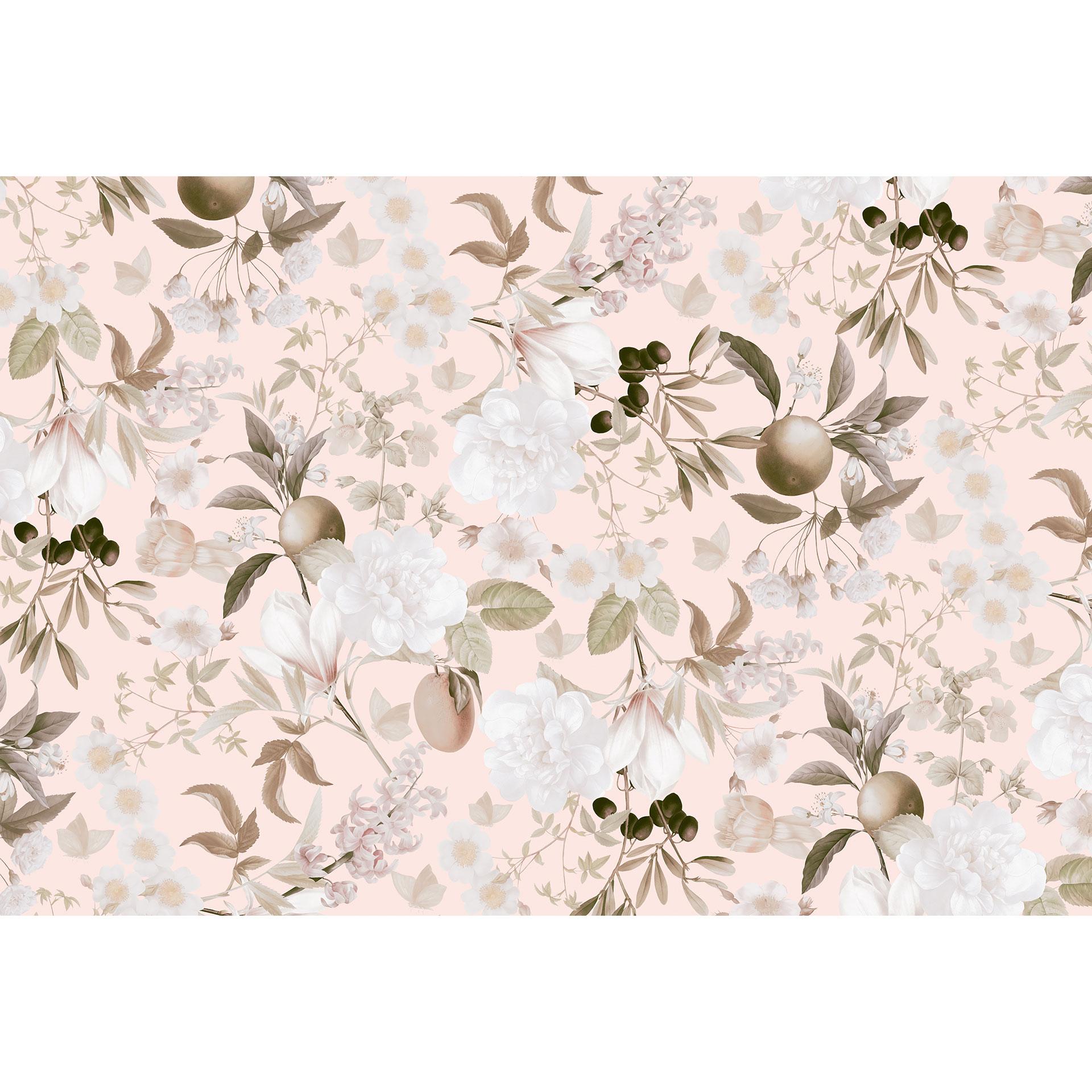 Fotomurale Illustrazione boho con fiori e frutta - UN Designs