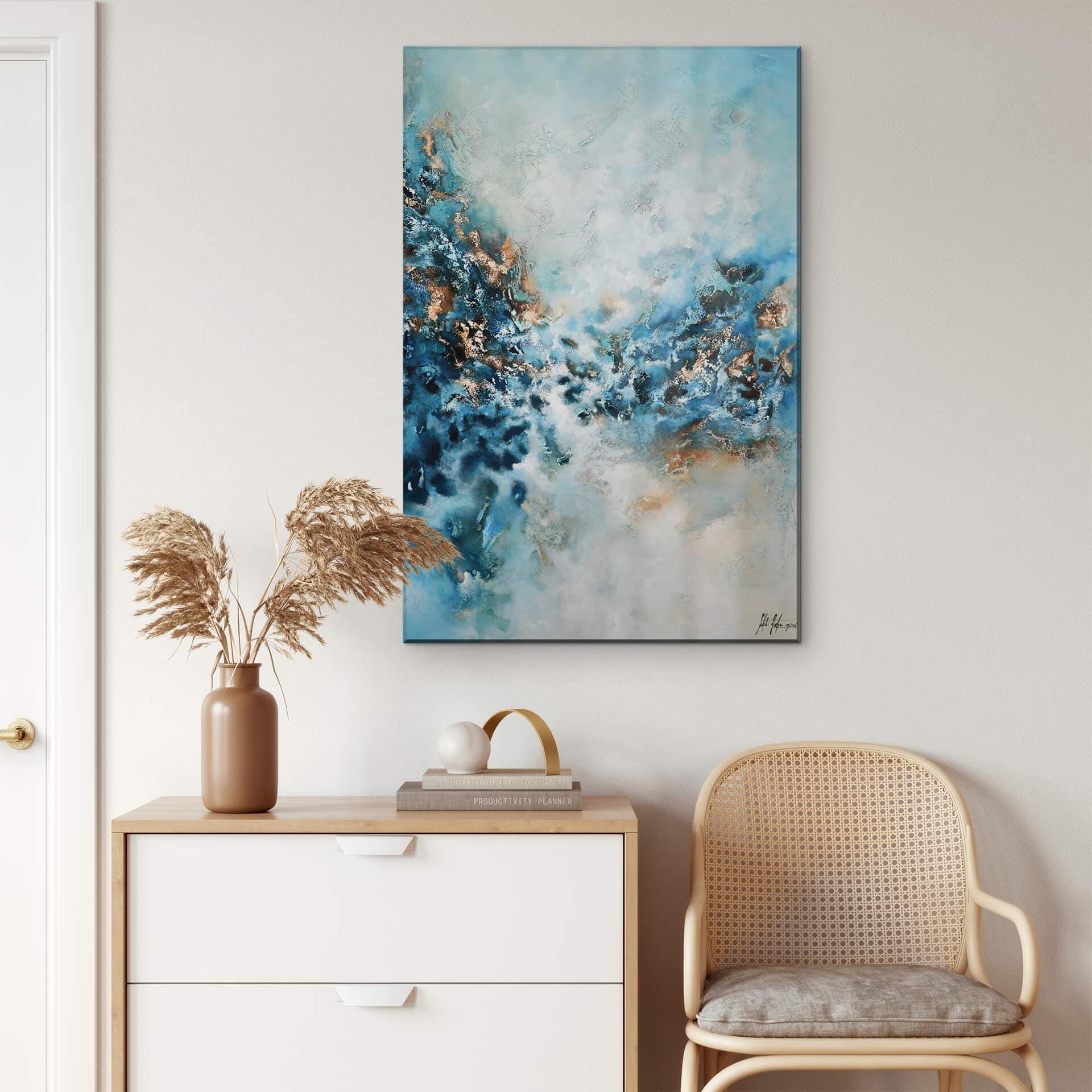 Akrylbillede Fedrau - Blue Wonder