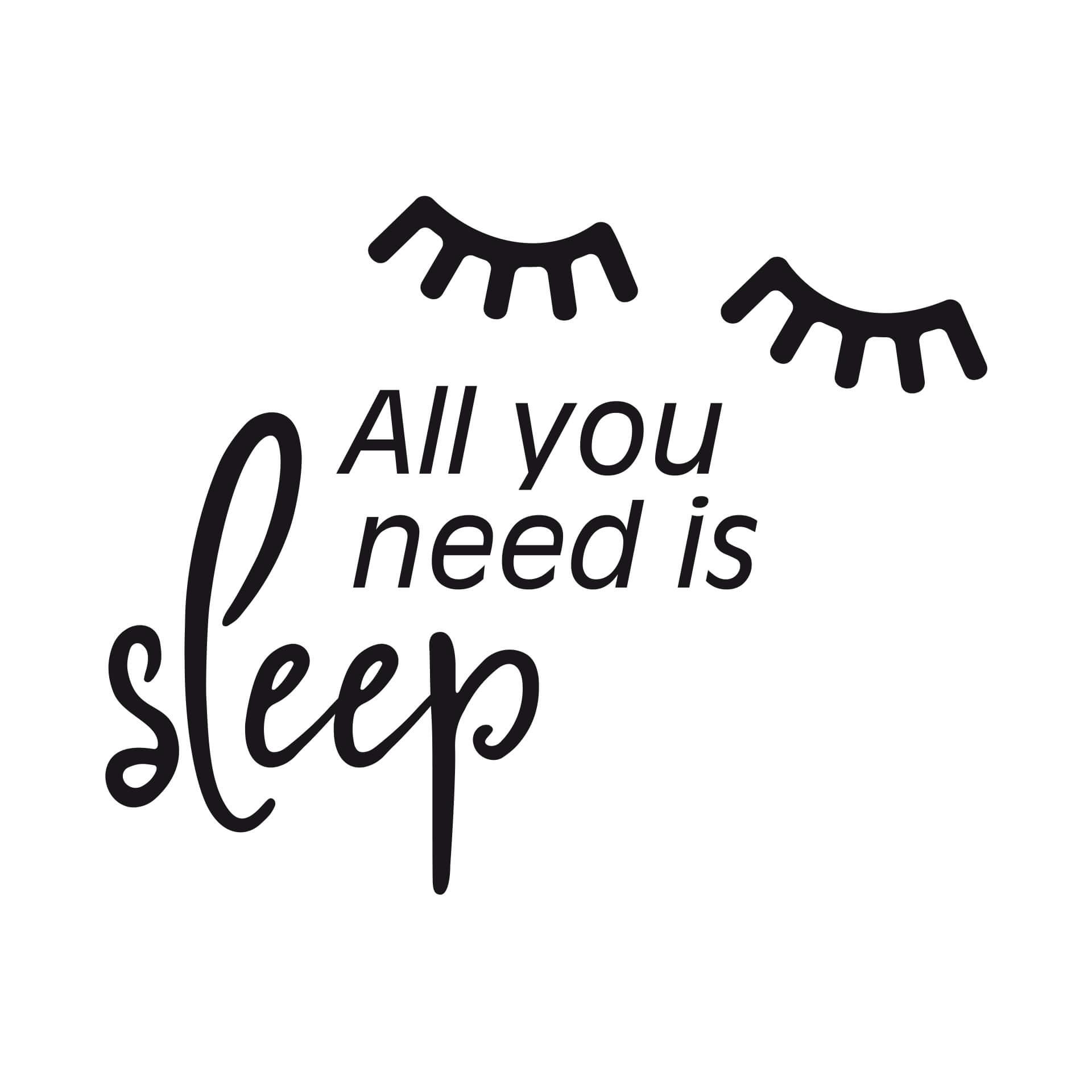 Adesivo murale - All you need is sleep