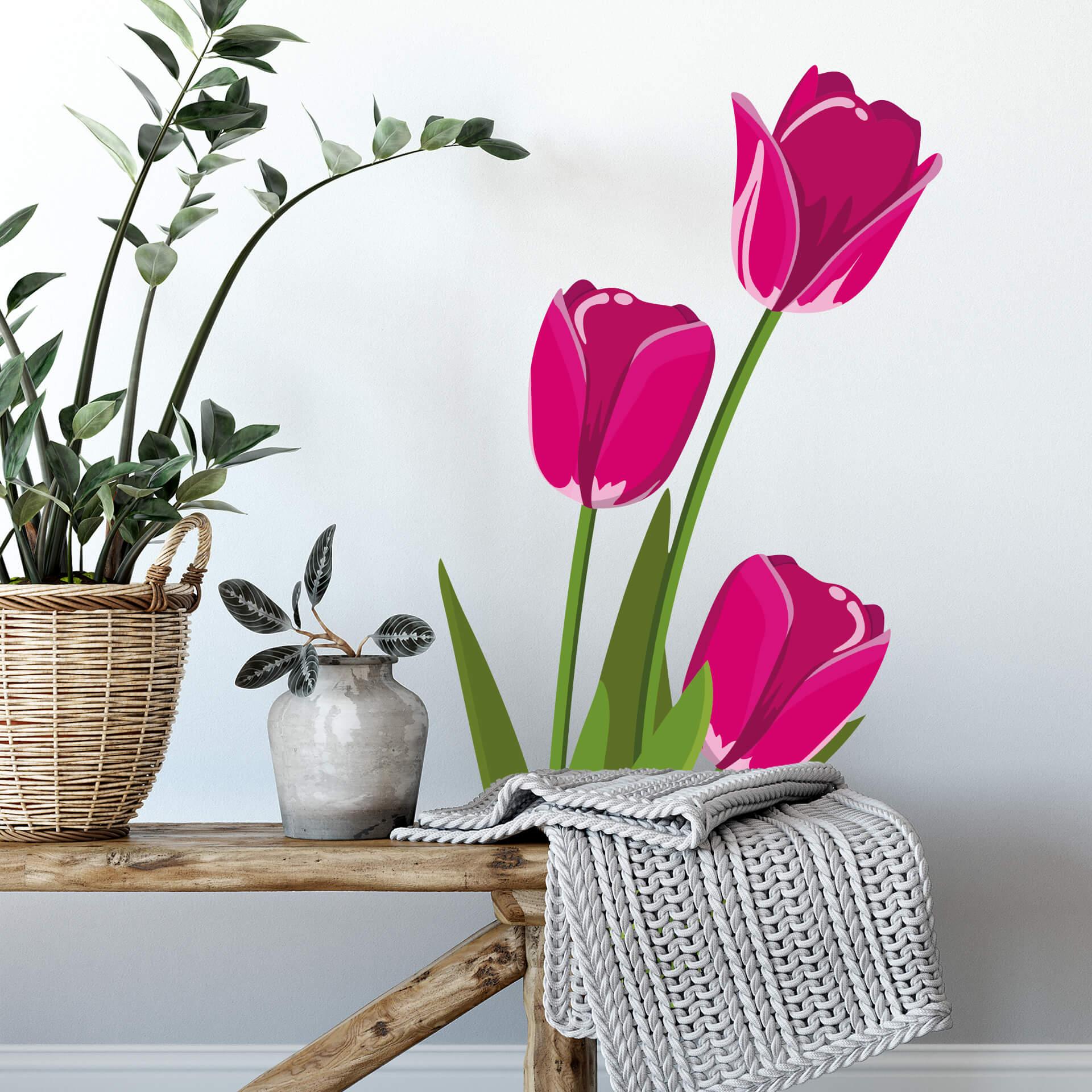 Muursticker Tulpen