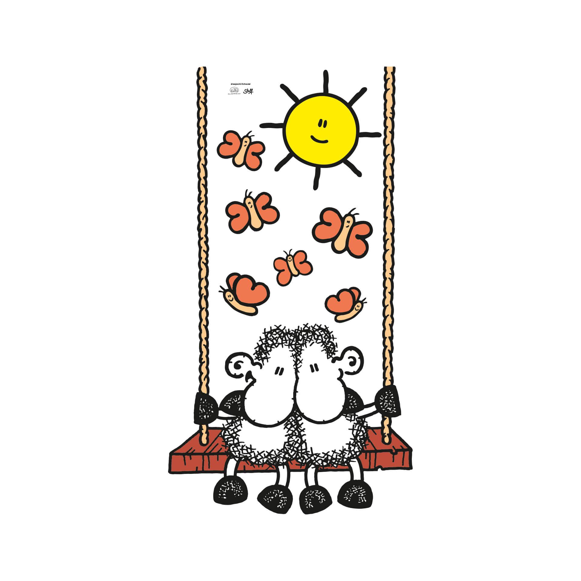 Wandtattoo sheepworld Schaukel