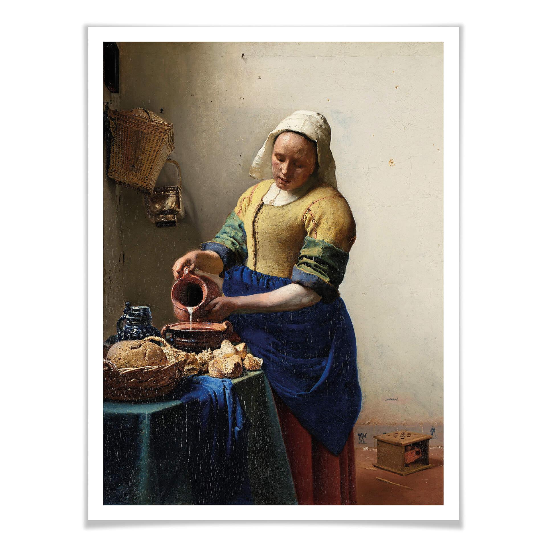 Póster Vermeer - La niña de la lechera