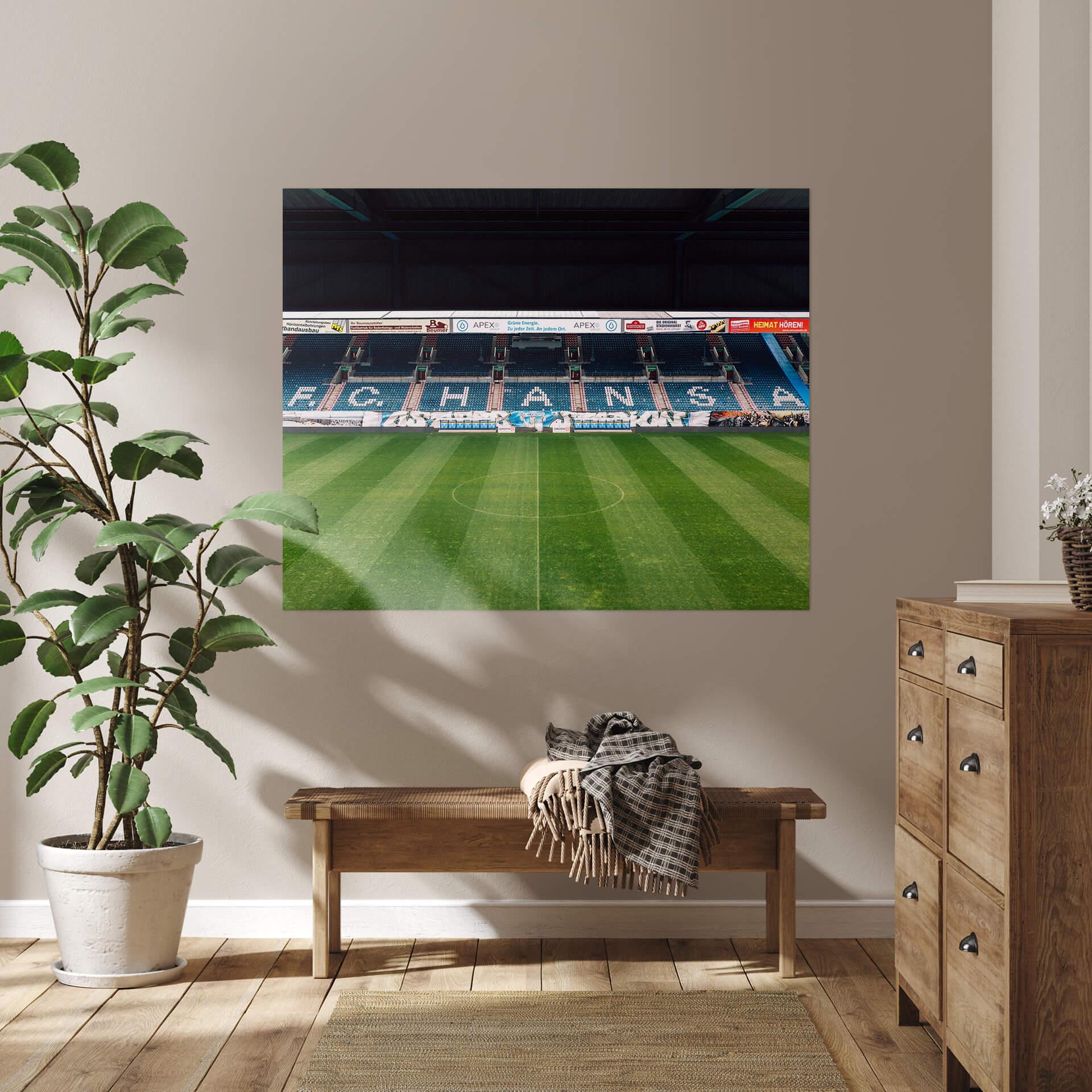 Poster FC Hansa Rostock Stadion Tribüne