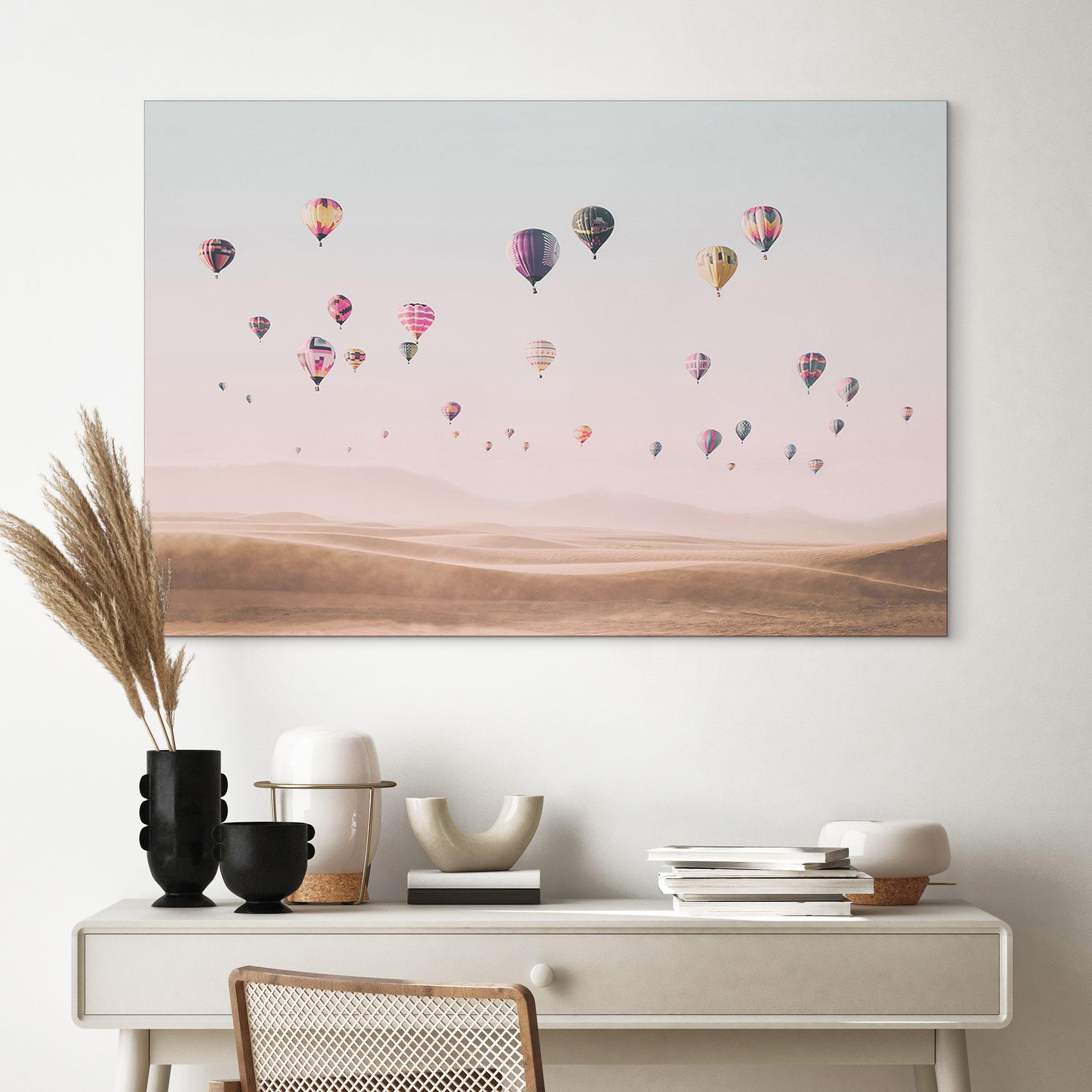 Wandbild Heißluftballons - Sisi & Seb - Alu-Dibond
