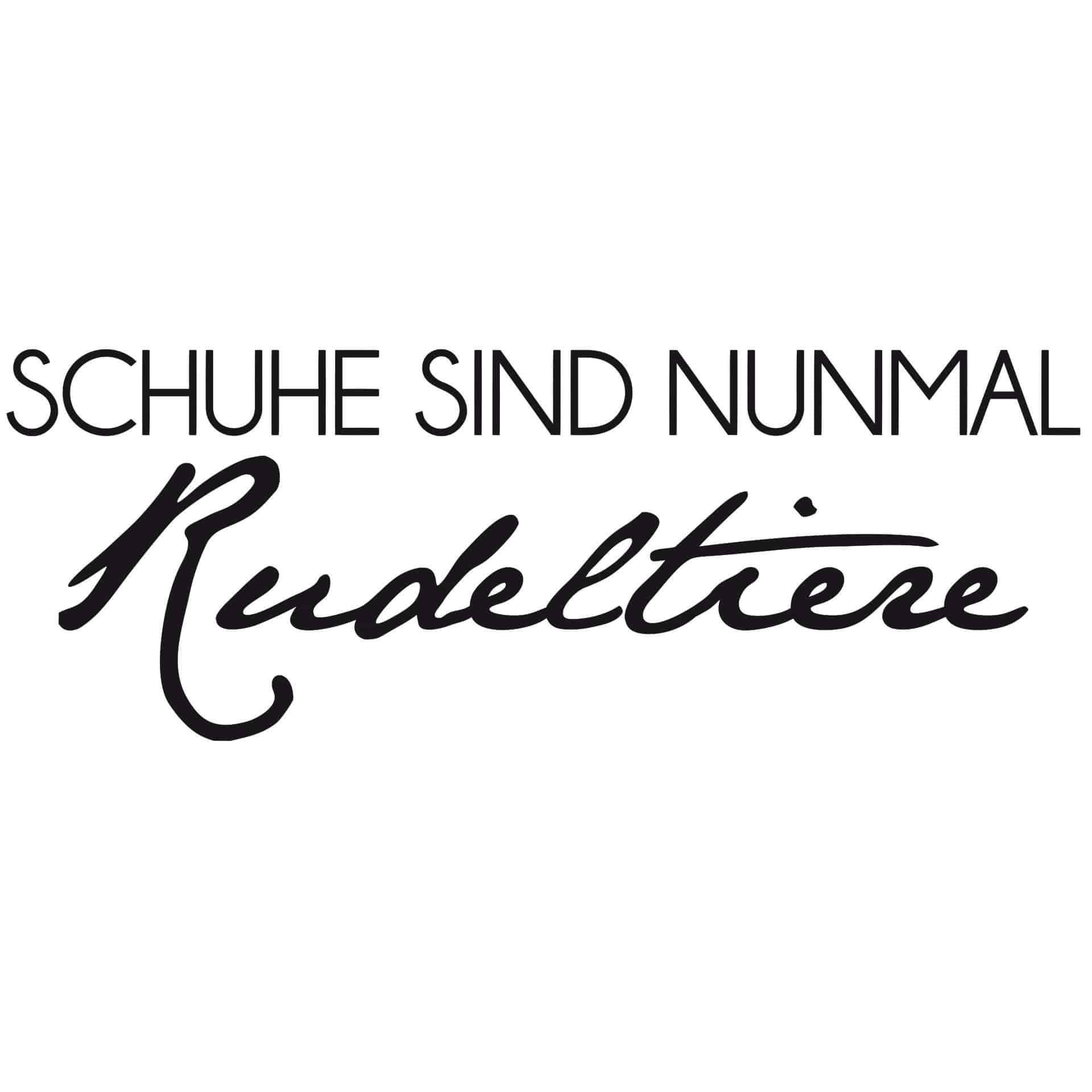 Wandtattoo Schuhe sind nunmal Rudeltiere