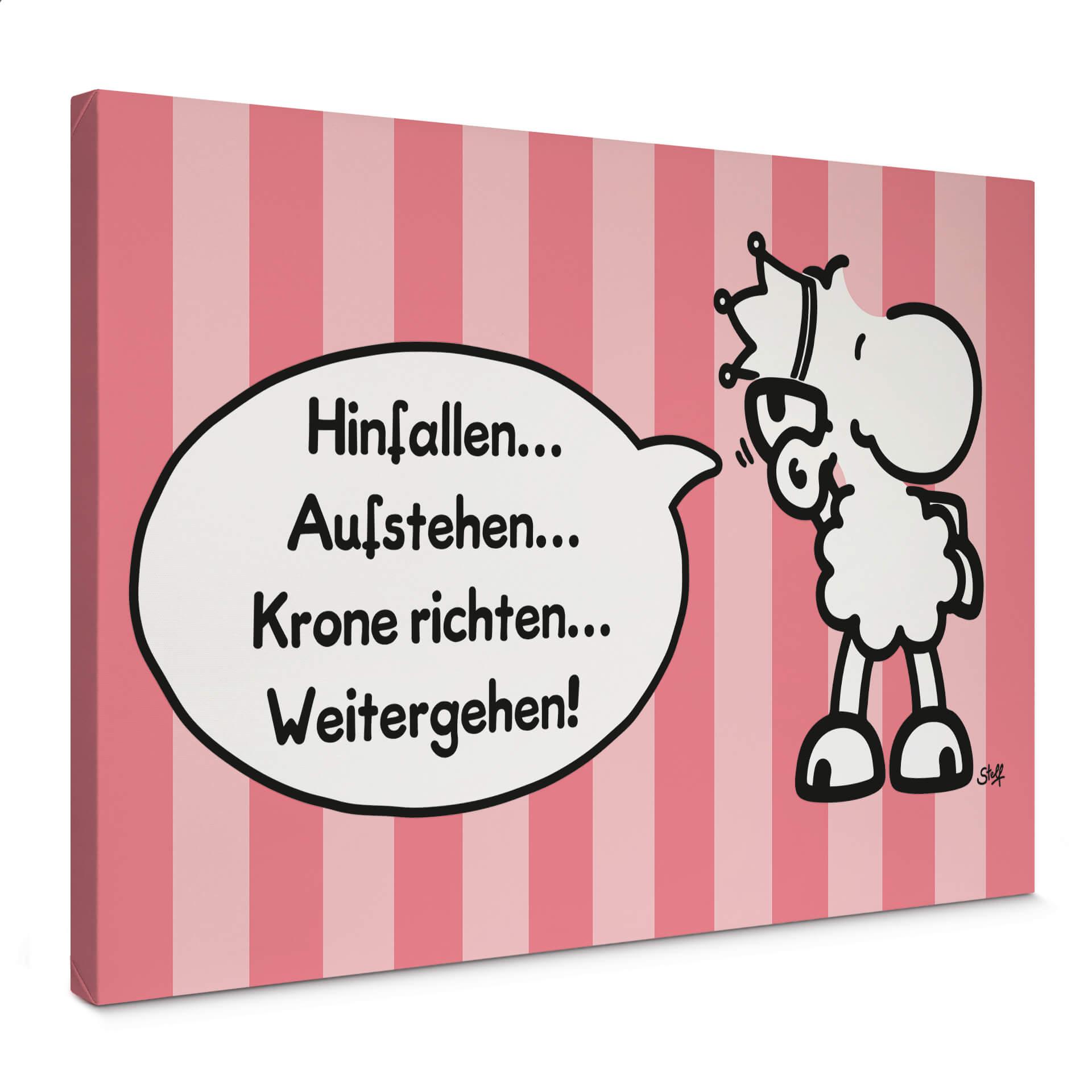 Leinwandbild sheepworld Worthelden Krone richten