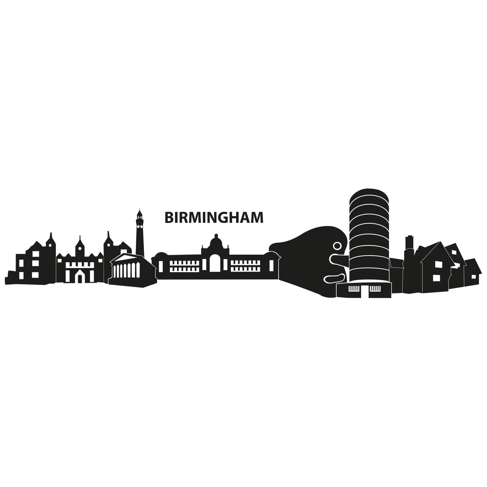 Wallsticker Birmingham Skyline