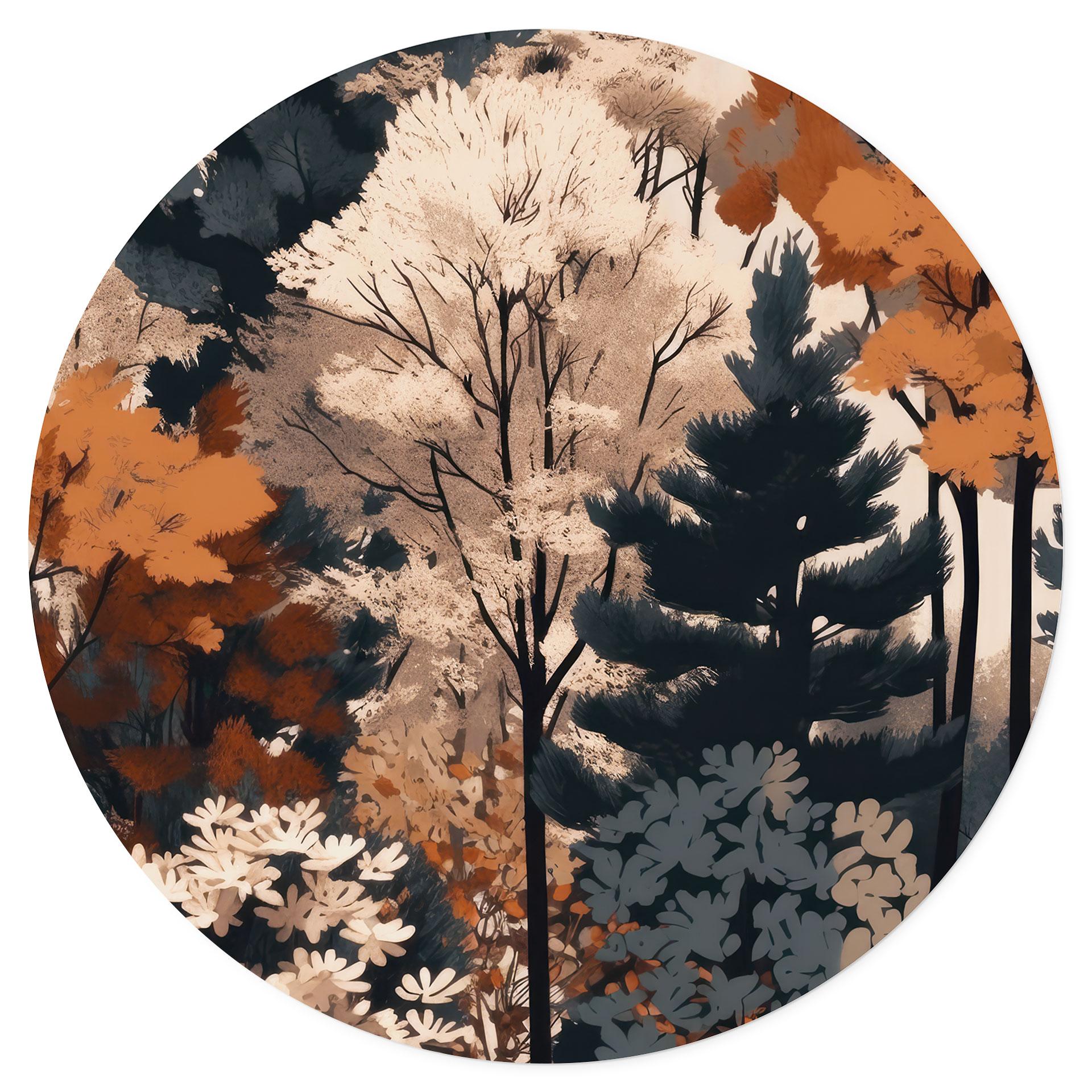 Muursticker Kleurrijk herfstbos - Jaszke